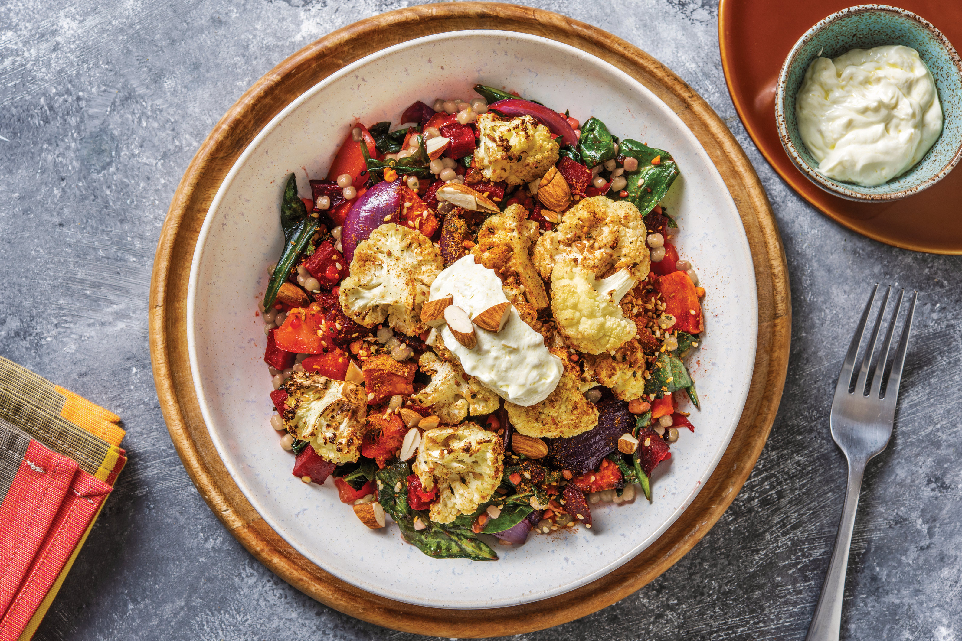 Dukkah Cauliflower & Pearl Couscous Salad