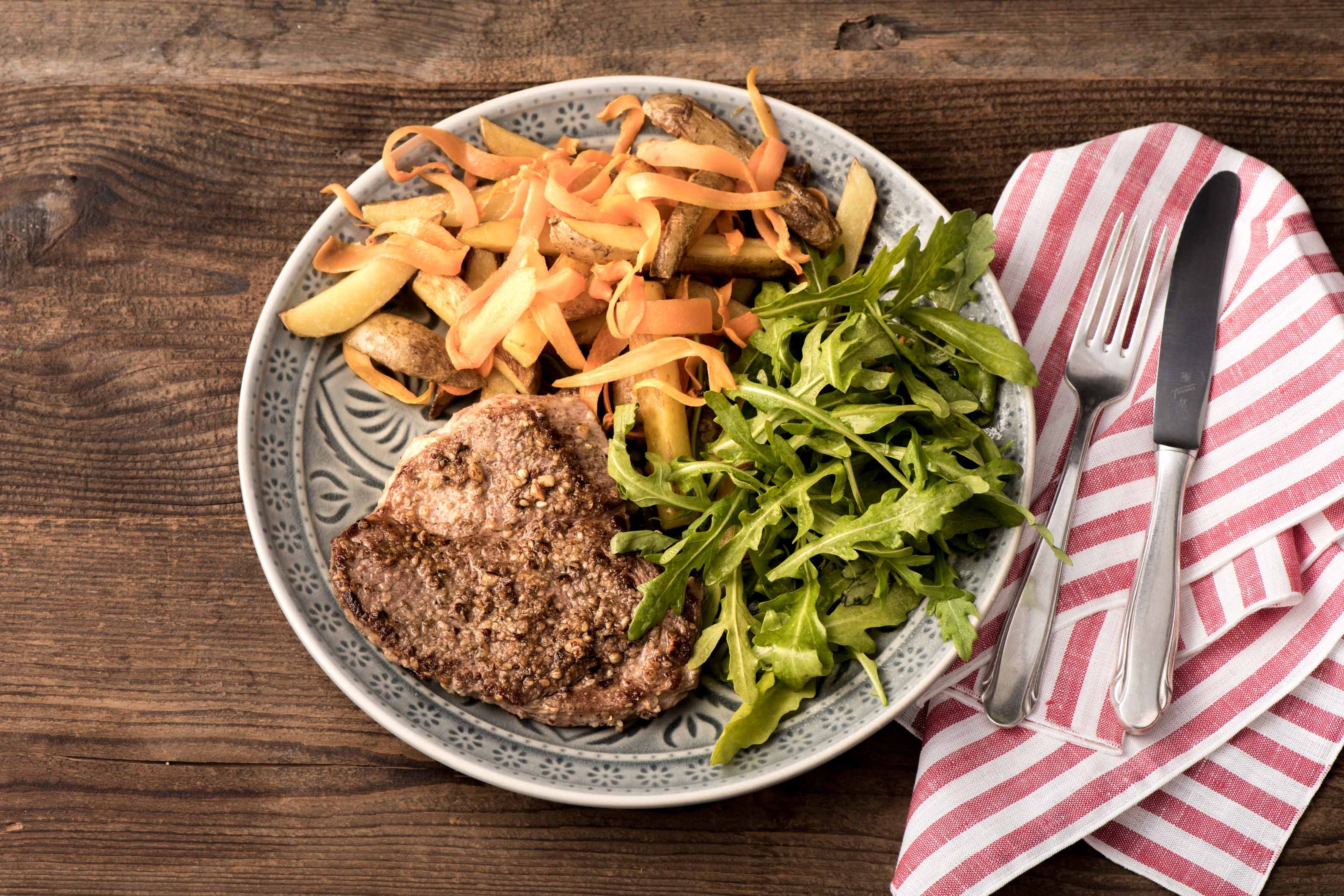 Dukkah Crusted Lamb Steaks