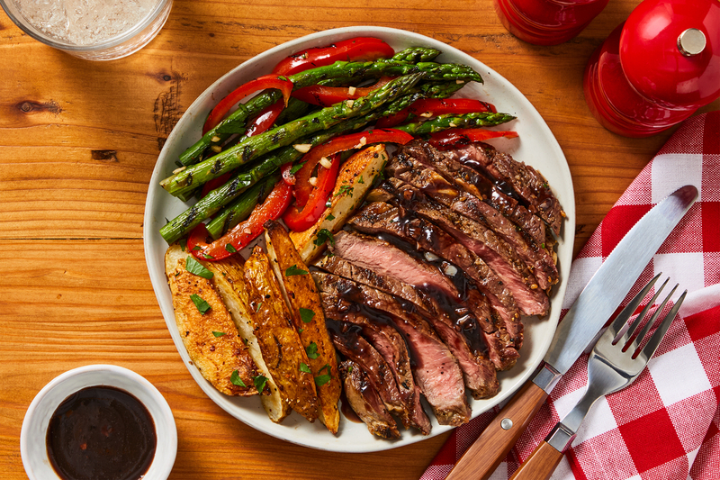 Grilled Blueberry-Balsamic Beef Steak