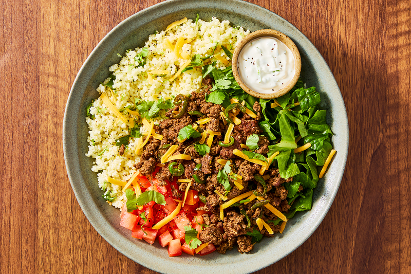 Jalapeño Beef and Couscous Bowl
