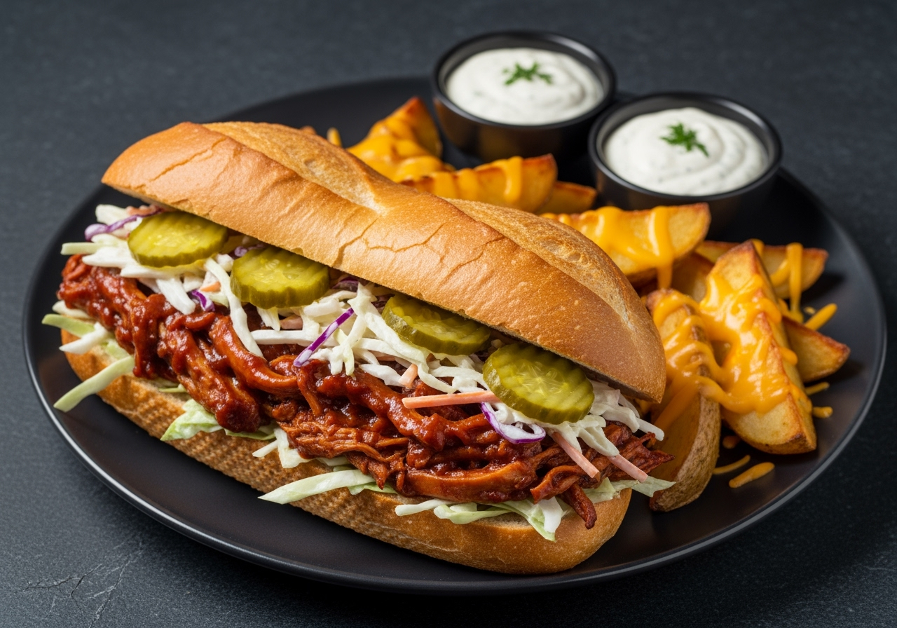 Plant-Based BBQ Mushroom Sandwiches