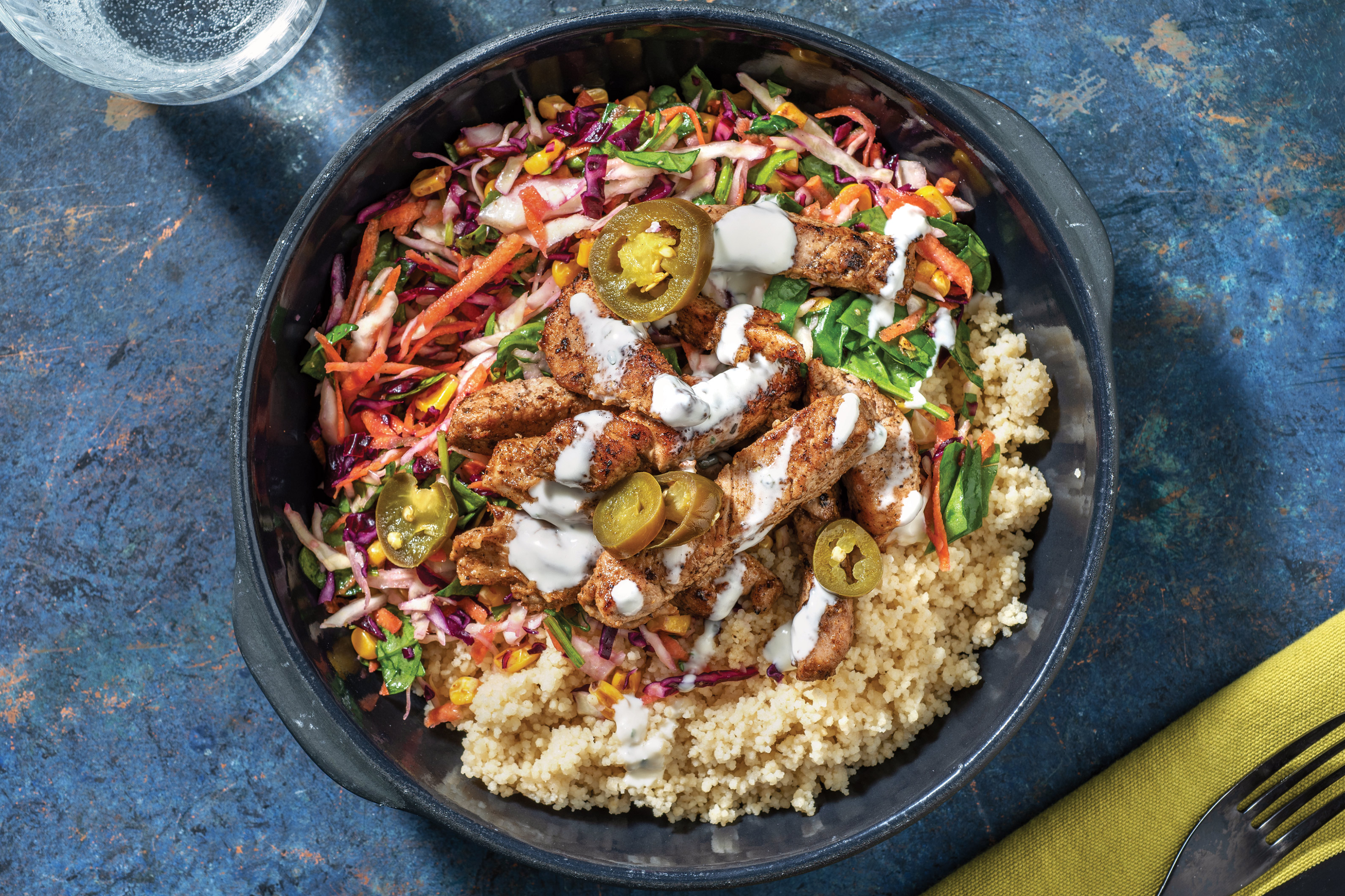 American-Style Pork & Corn Slaw