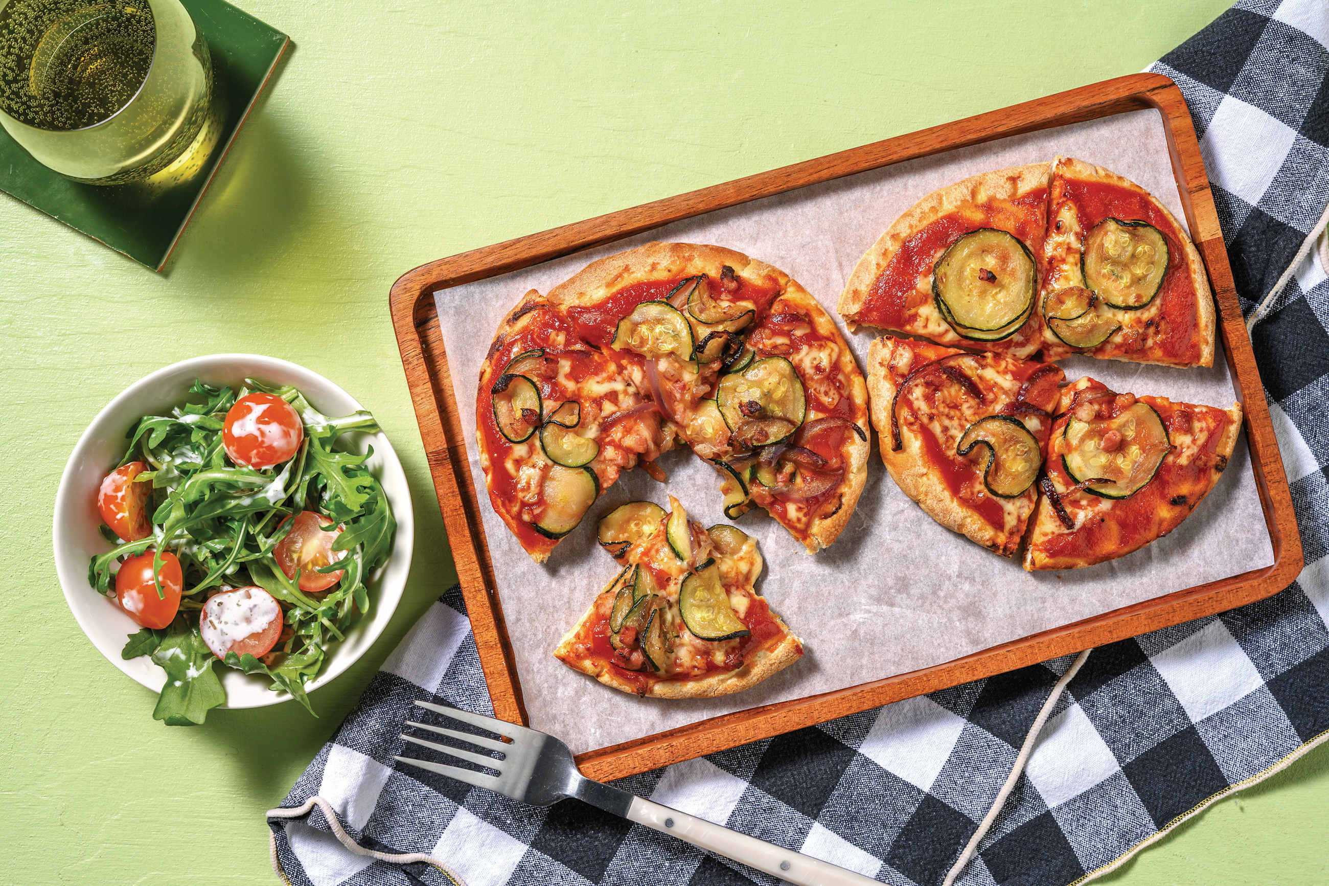 BBQ Bacon & Cheddar Flatbread Pizza