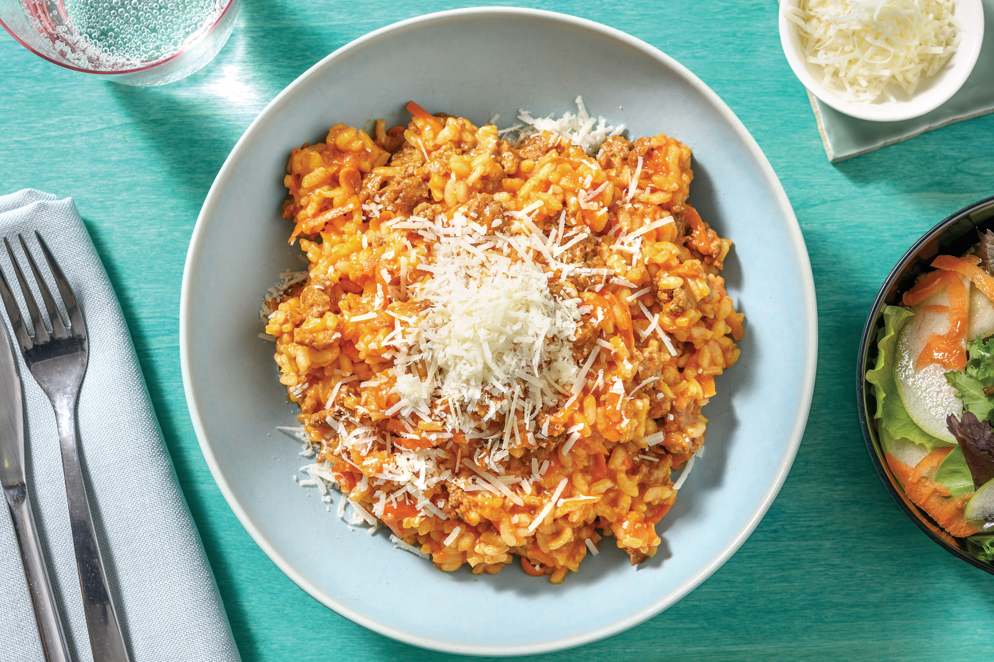 Easy Beef Bolognese Risotto