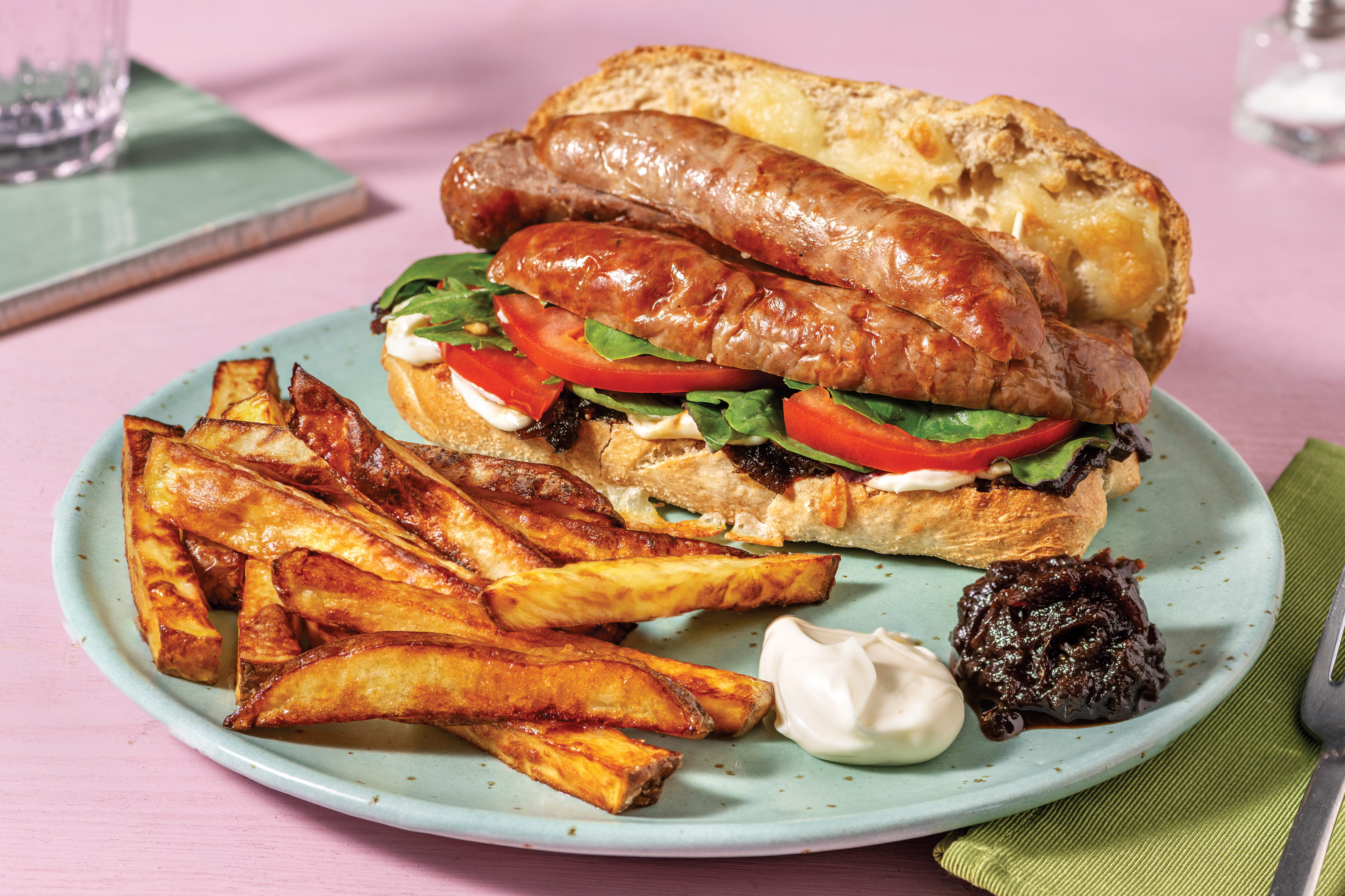 Cheesy Beef Hot Dogs & Onion Chutney