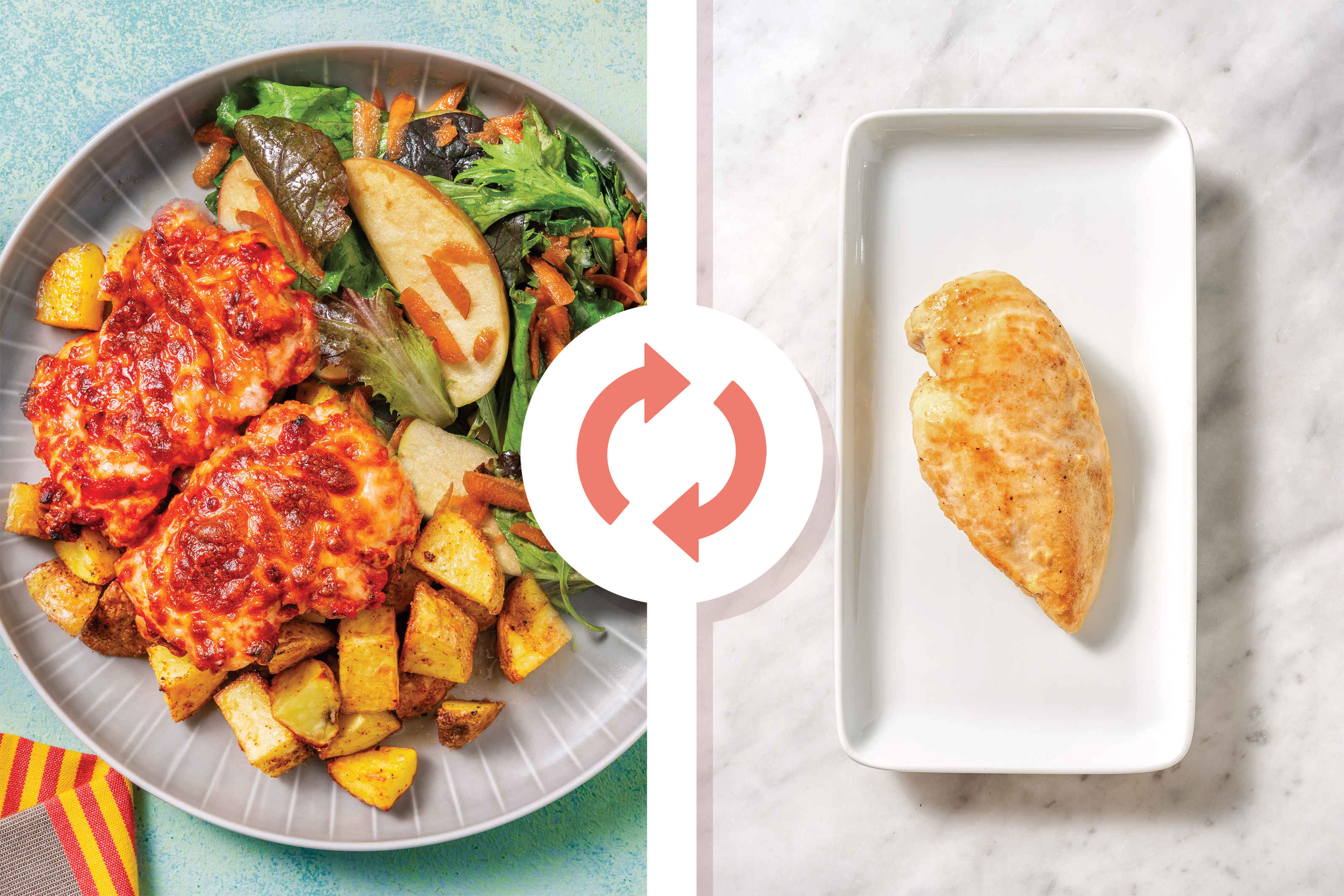 One-Tray Cheesy Chicken Traybake