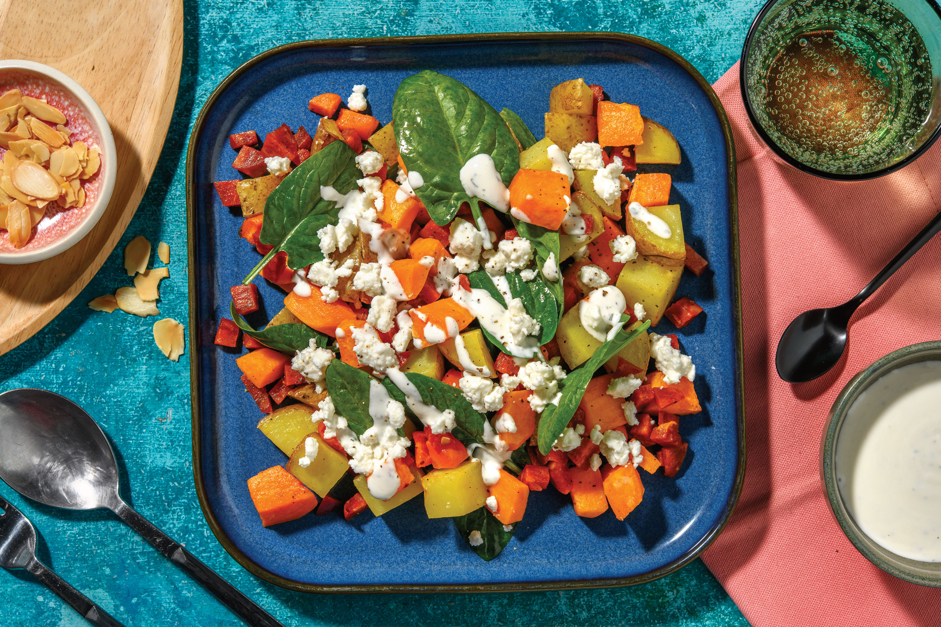 Easy Chorizo, Potato & Veggie Traybake