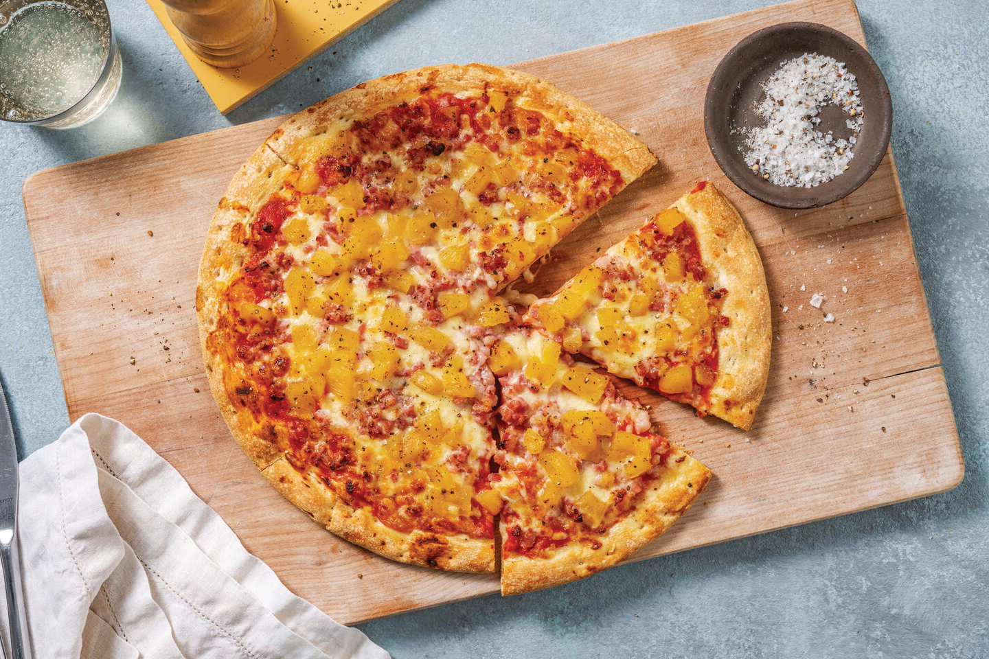 Hawaiian-Style Bacon Pizza