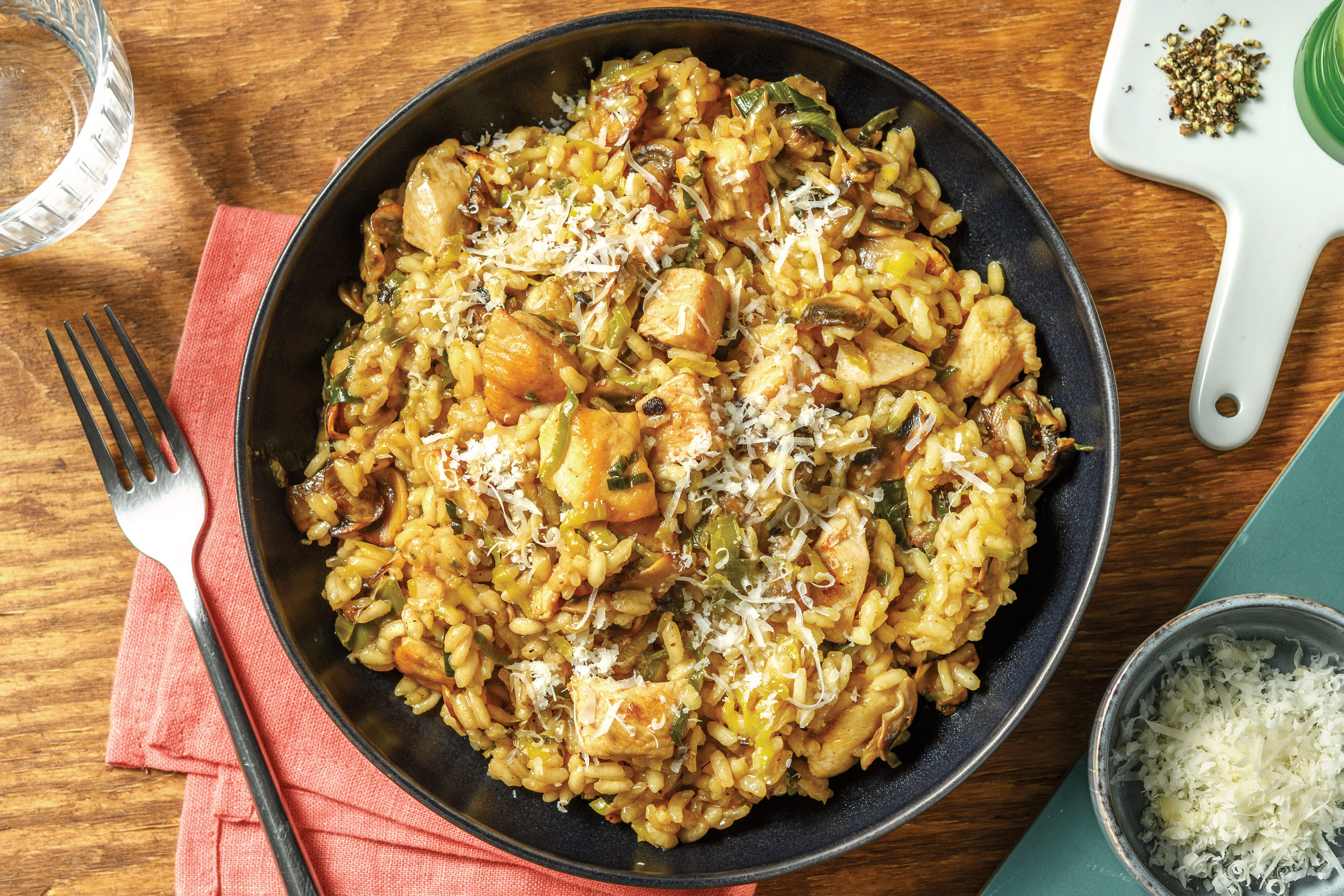 Easy Baked Chicken & Leek Risotto