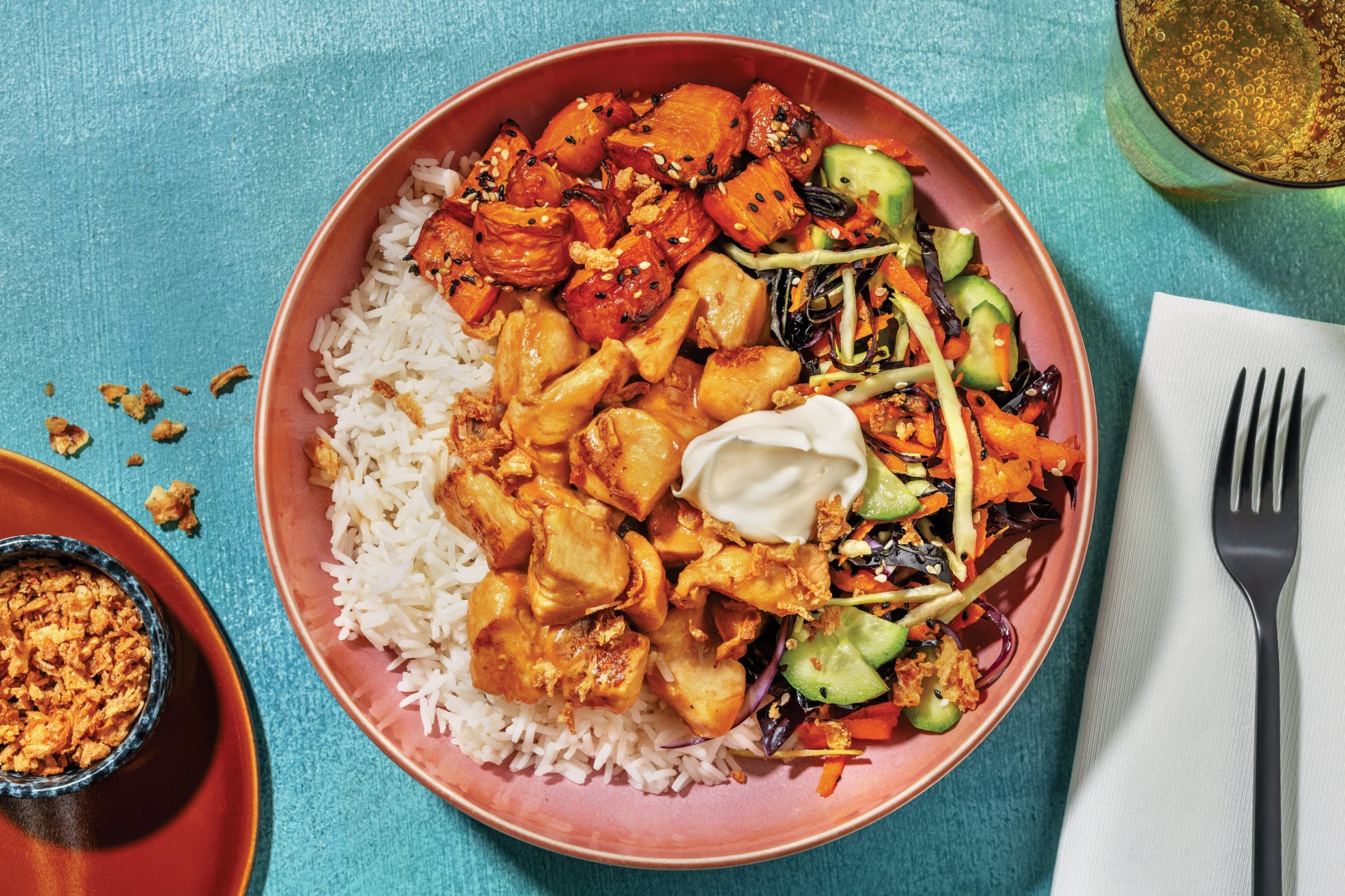 Miso-Honey Chicken Poke Bowl