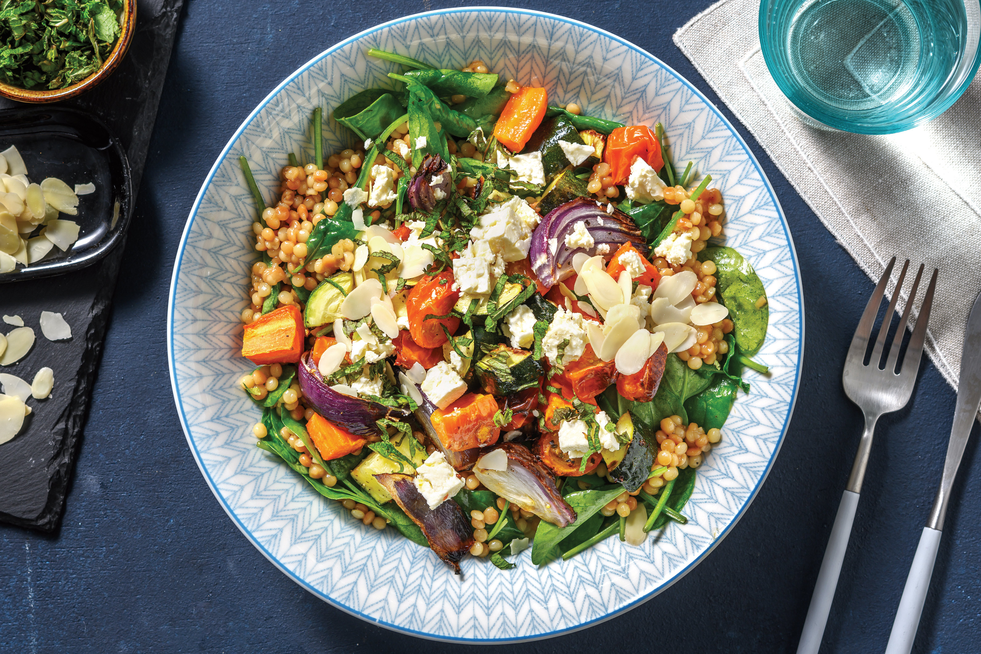 Easy Roasted Veggie & Pearl Couscous Bowl