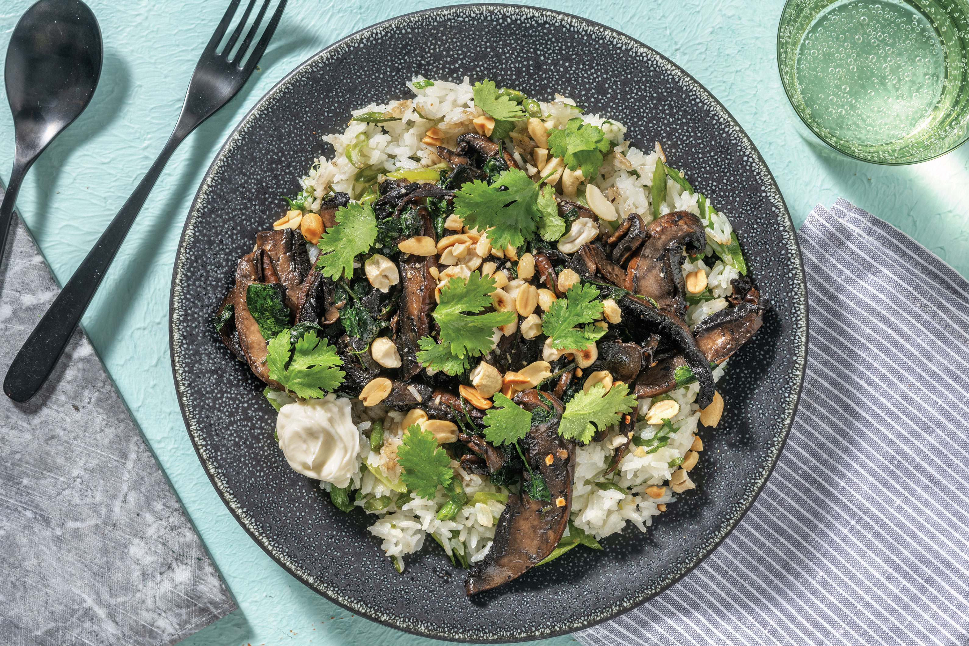 Easy Soy Mushroom Bowl