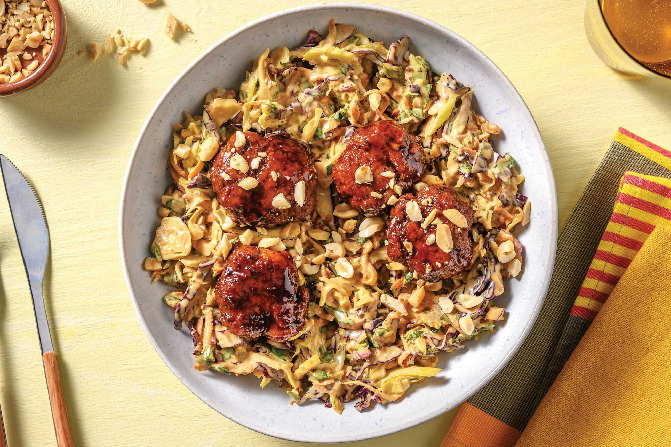 Quick Soy-Glazed Pork & Ginger Lemongrass Rissoles