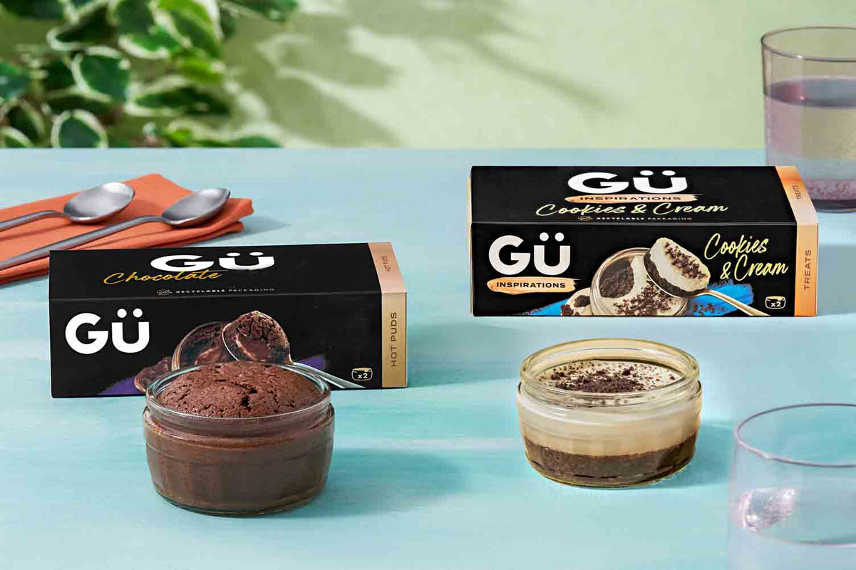 Gü Milk Chocolate Mousse and Cookies & Cream Desserts Variety Bundle