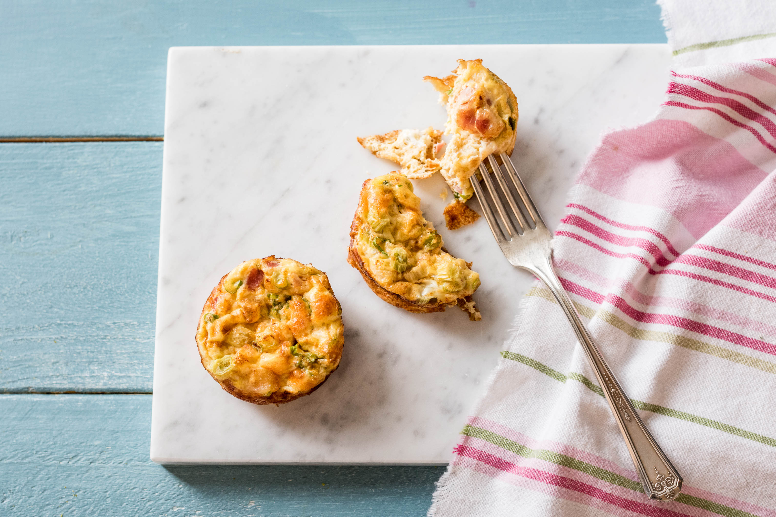 Muffins aux oeufs et aux lardons