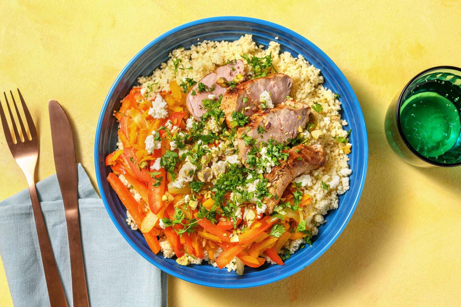 Émincé de filet mignon mariné à l’ail