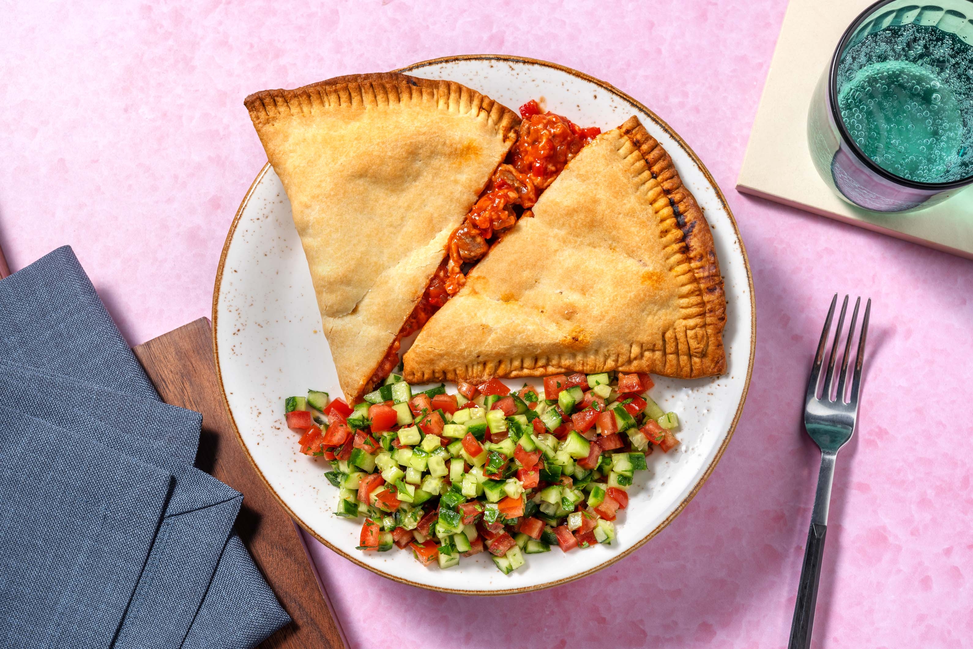 Empanadas aux émincés de bœuf végétarien