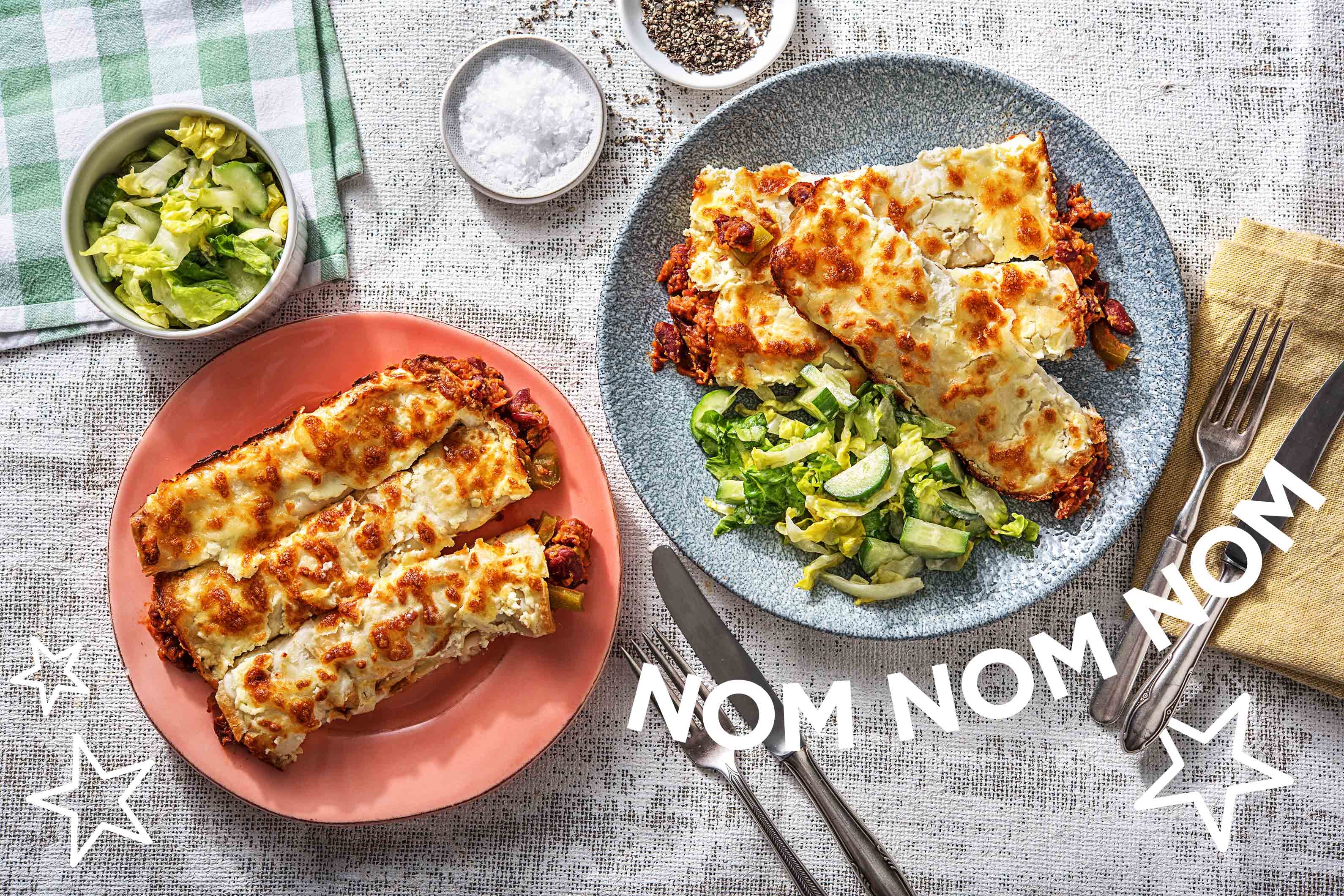 Enchiladas! Überbackene Käse-Tortillas