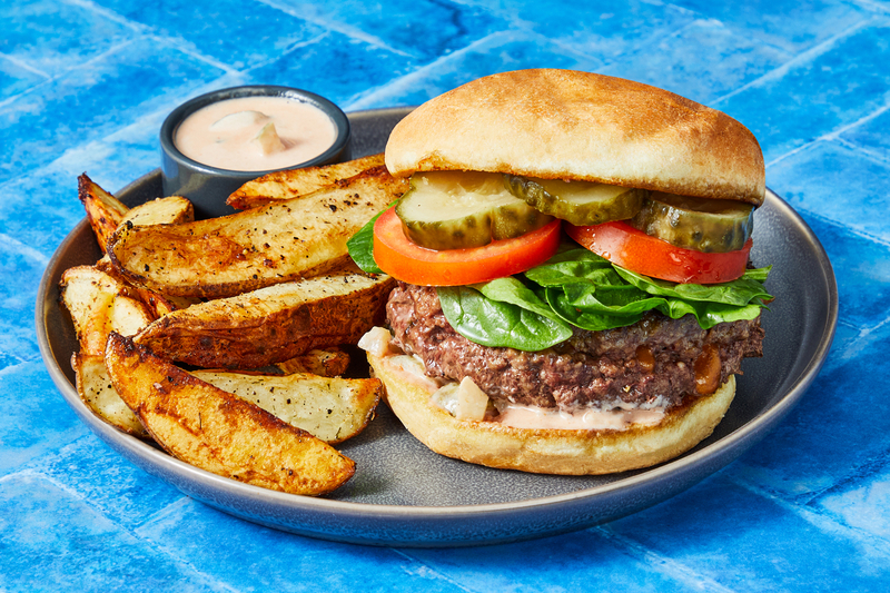 Cheddar-Stuffed Beef Burgers