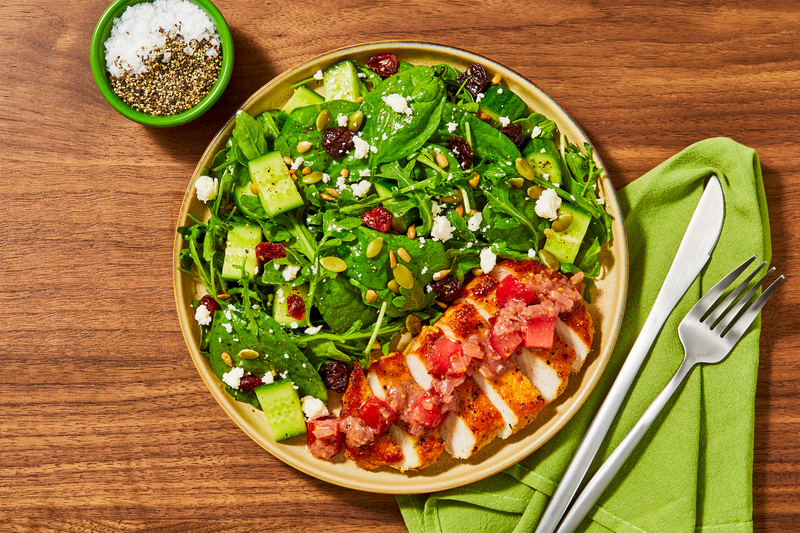 Poitrines de poulet rôties et sauce Mostarda aux prunes 