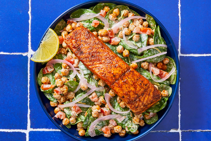Pan-Seared Harissa Double Salmon