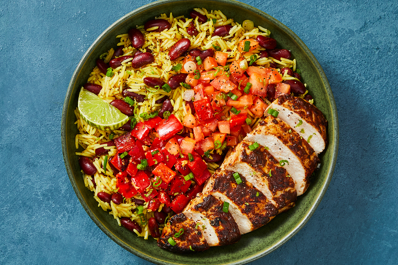 Spicy Honey-Jerk Organic Chicken Bowls