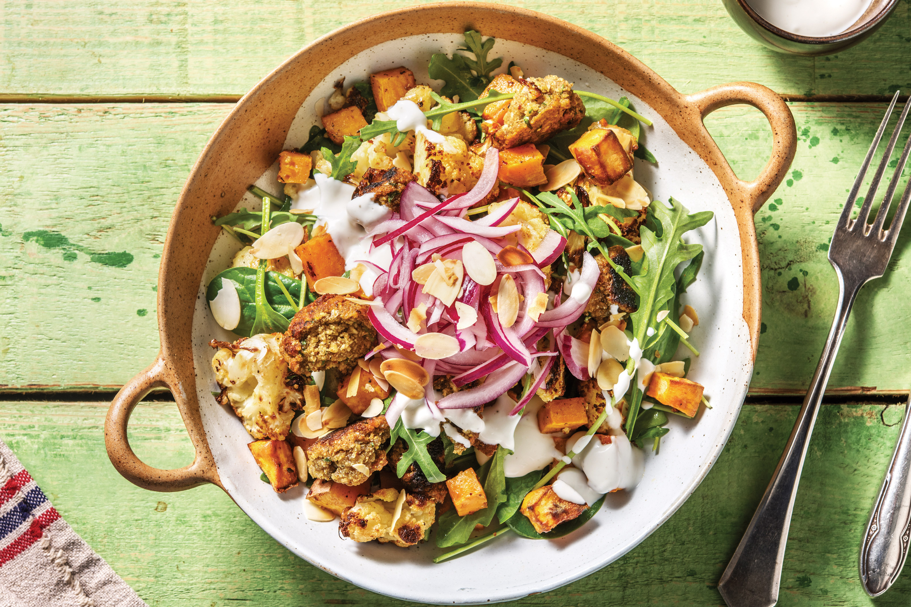 Falafel & Middle Eastern Roast Veggies