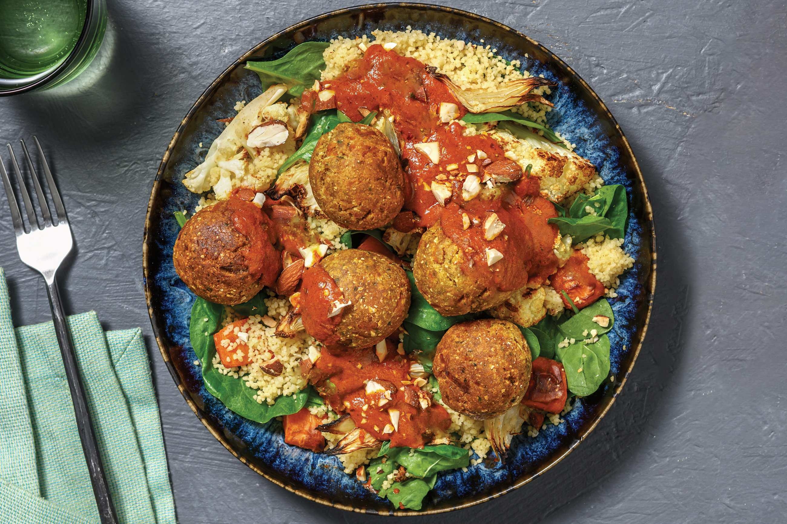Falafels & Moroccan Curry Sauce