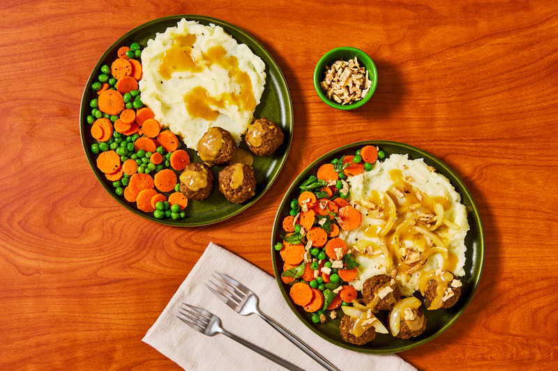 Beef Meatballs and Sautéed Vegetables