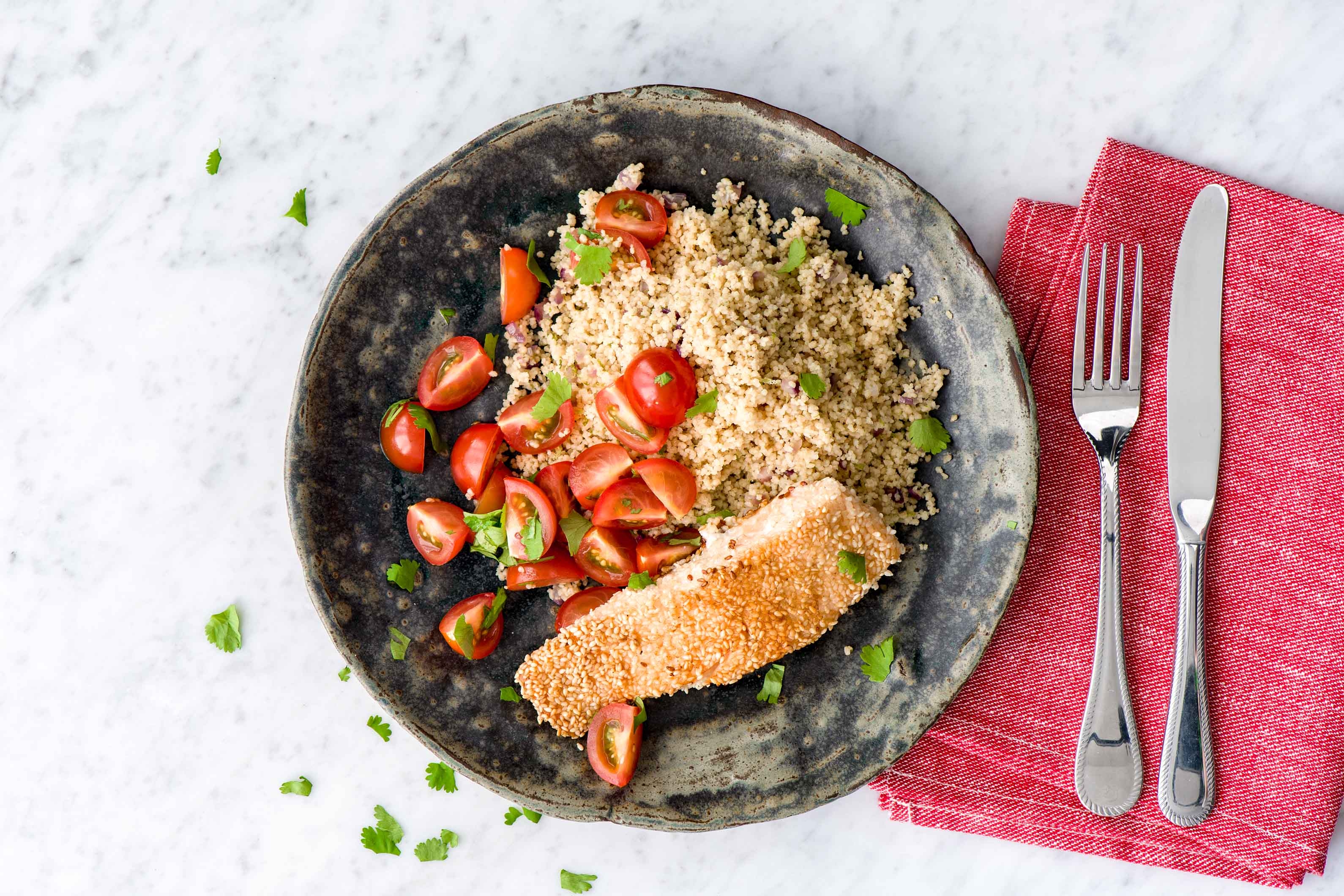 Fearless Sesame Crusted Salmon