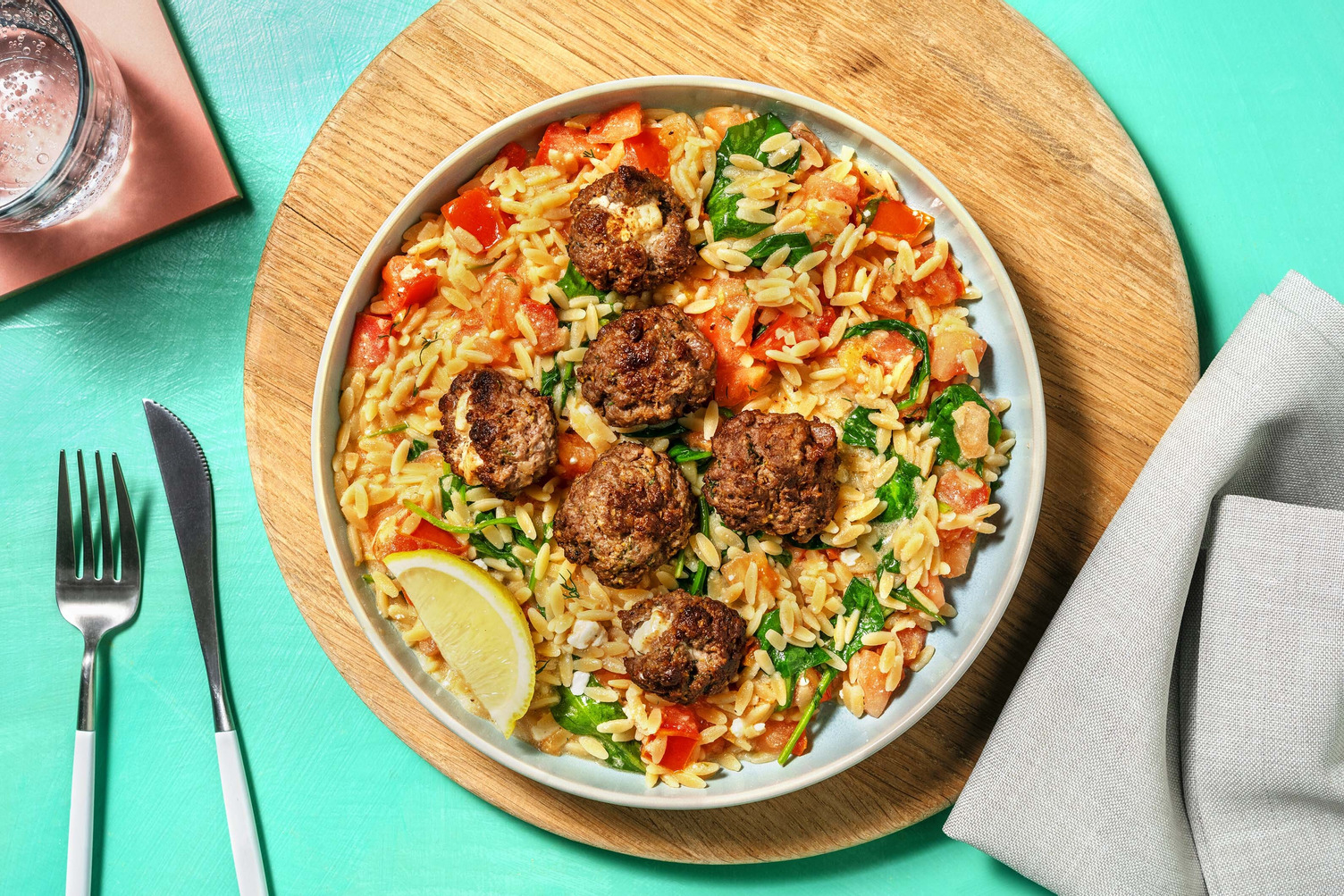 Feta-Stuffed Meatballs