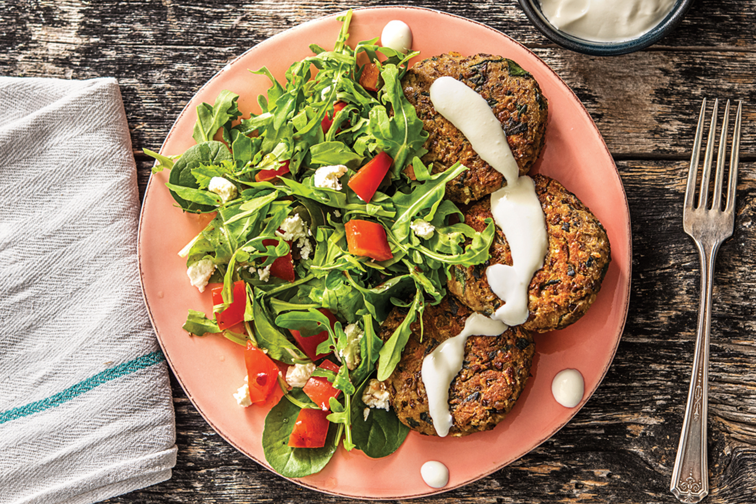 Middle Eastern Fetta-Lentil Patties