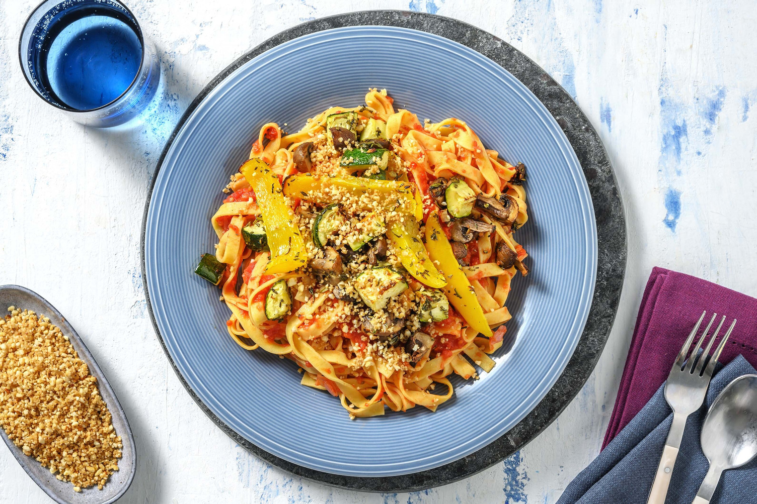 Fettucine mit Ingwer-Zitronen-Marinara