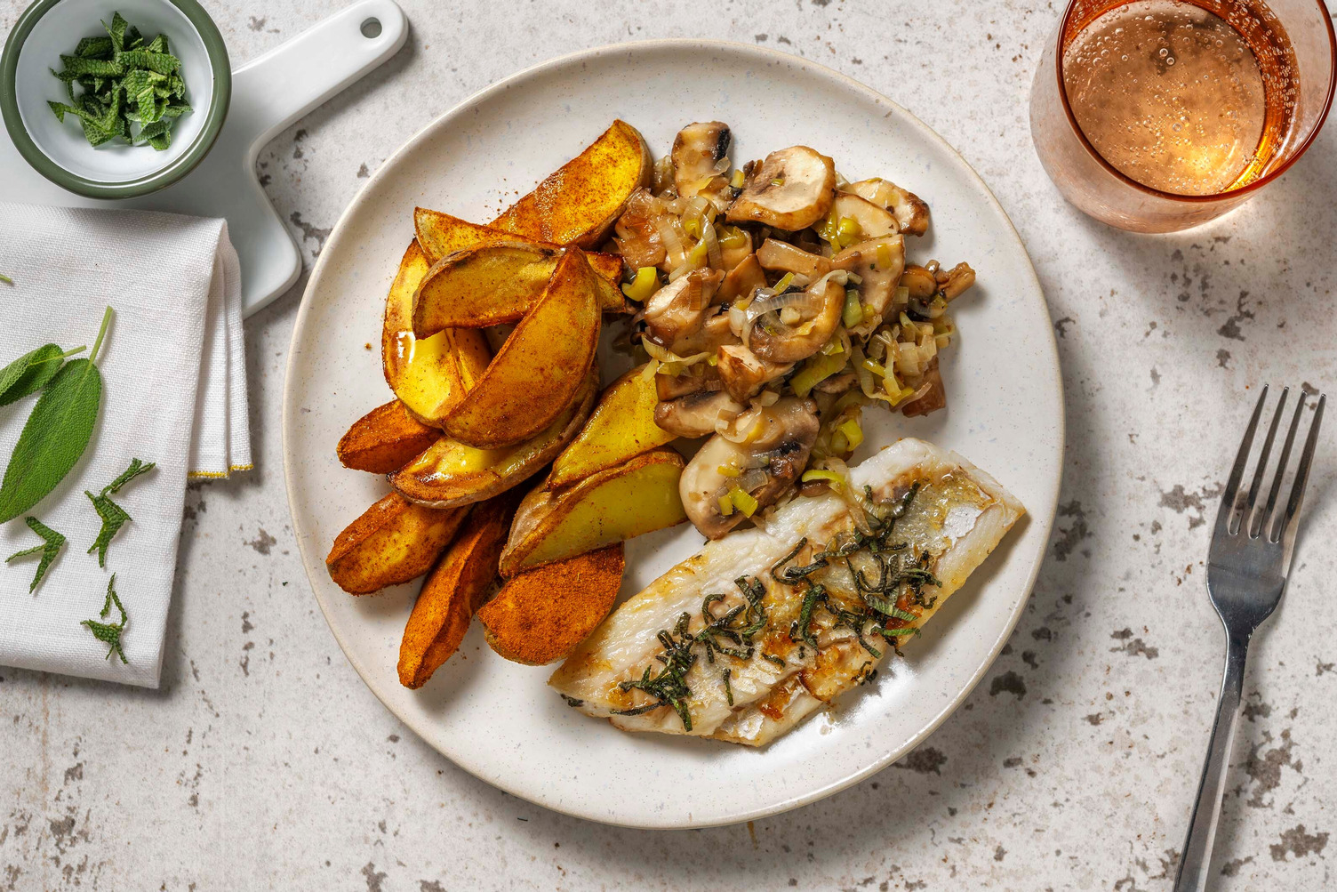 Hake with Homemade Sage Butter
