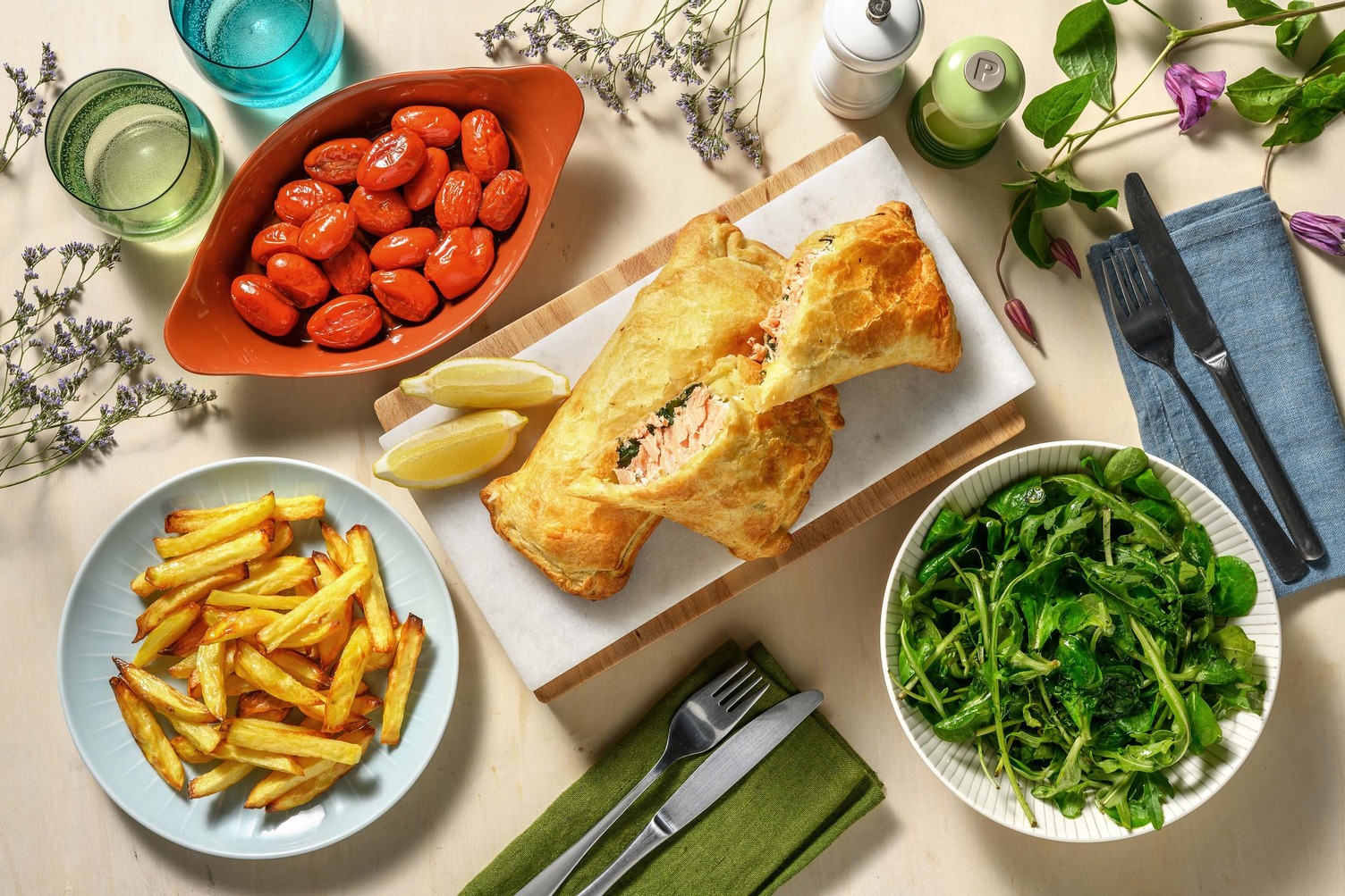 Zalmfilet in bladerdeeg