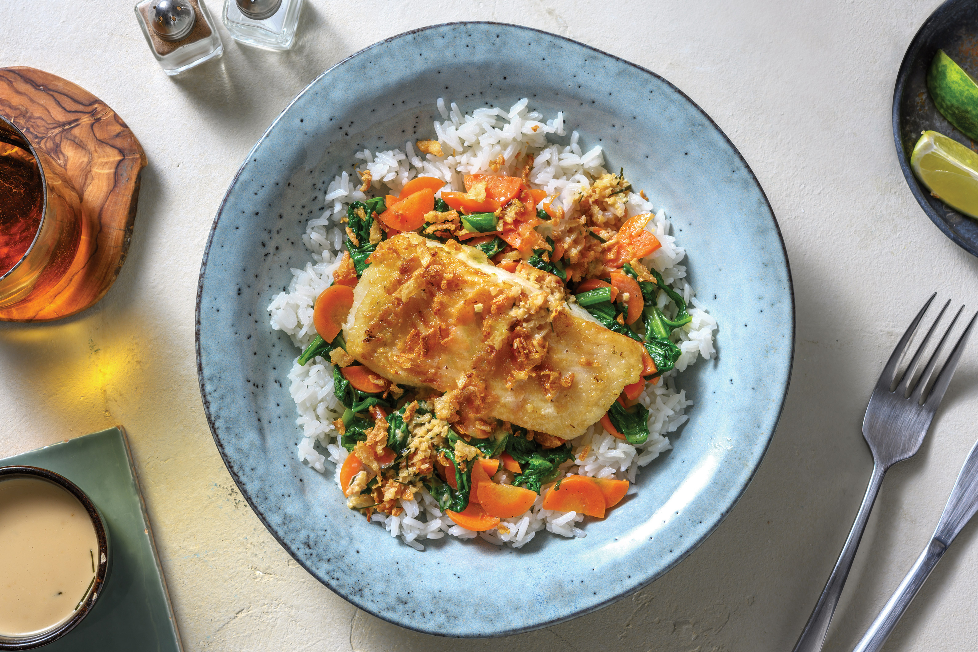 Coconut Fish & Makrut Lime Sauce