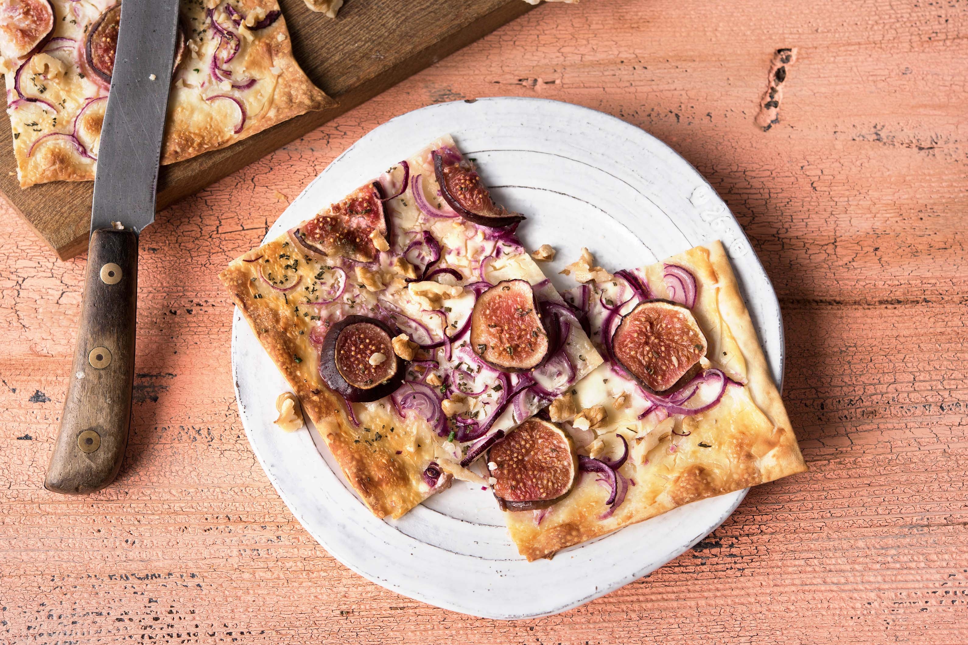 Flammkuchen mit Feigen