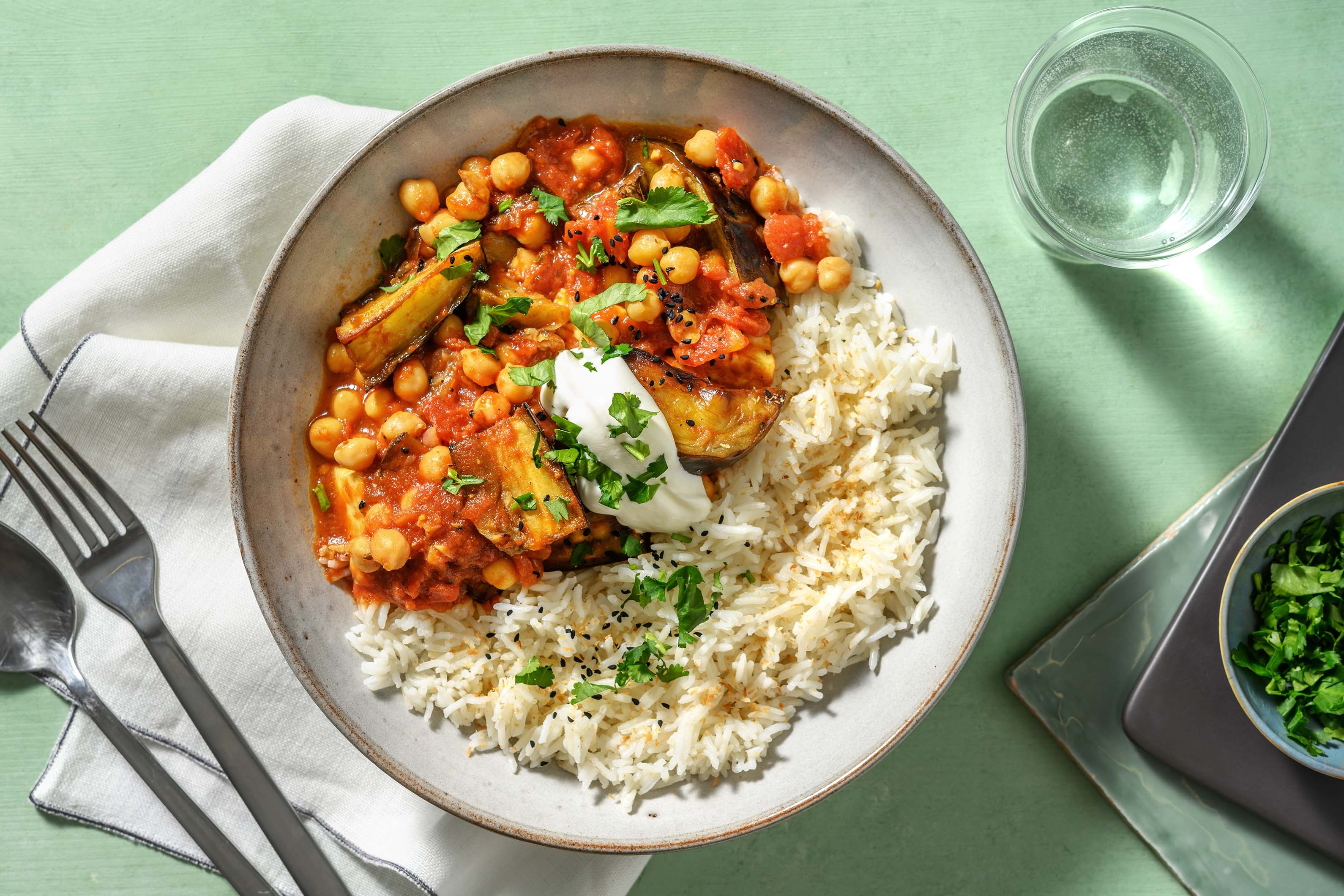 Pasanda Spiced Aubergine Curry