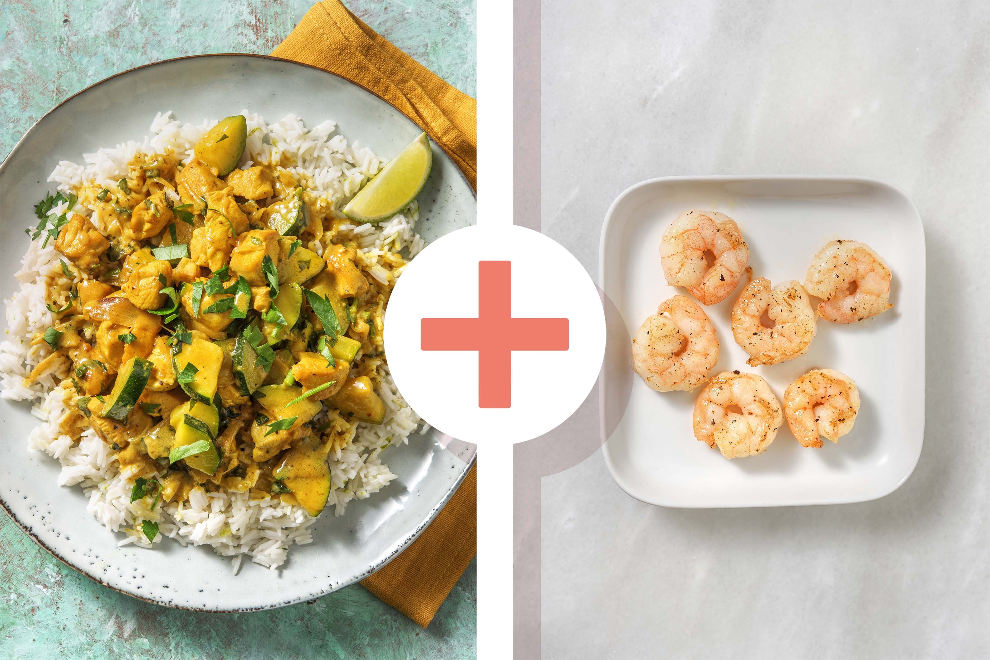 Fragrant Chicken  and Prawn Curry