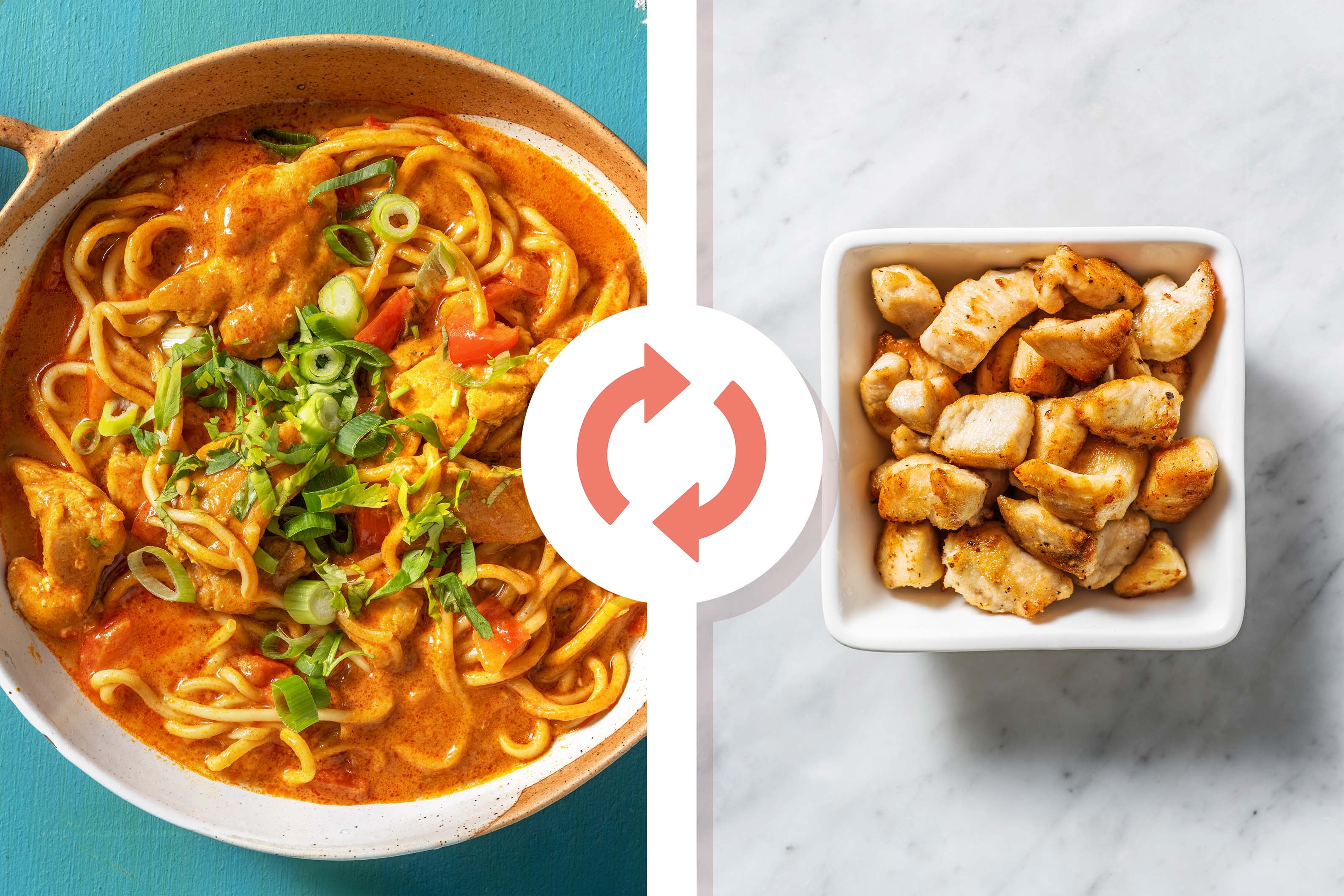 Fragrant Diced Chicken Breast Laksa