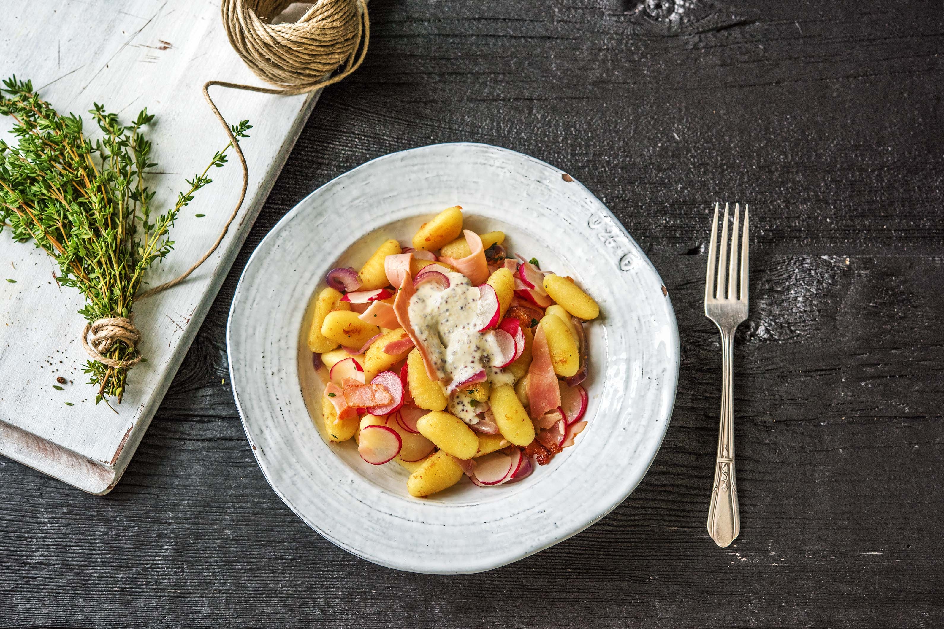 Frische Gnocchi mit Kochschinken