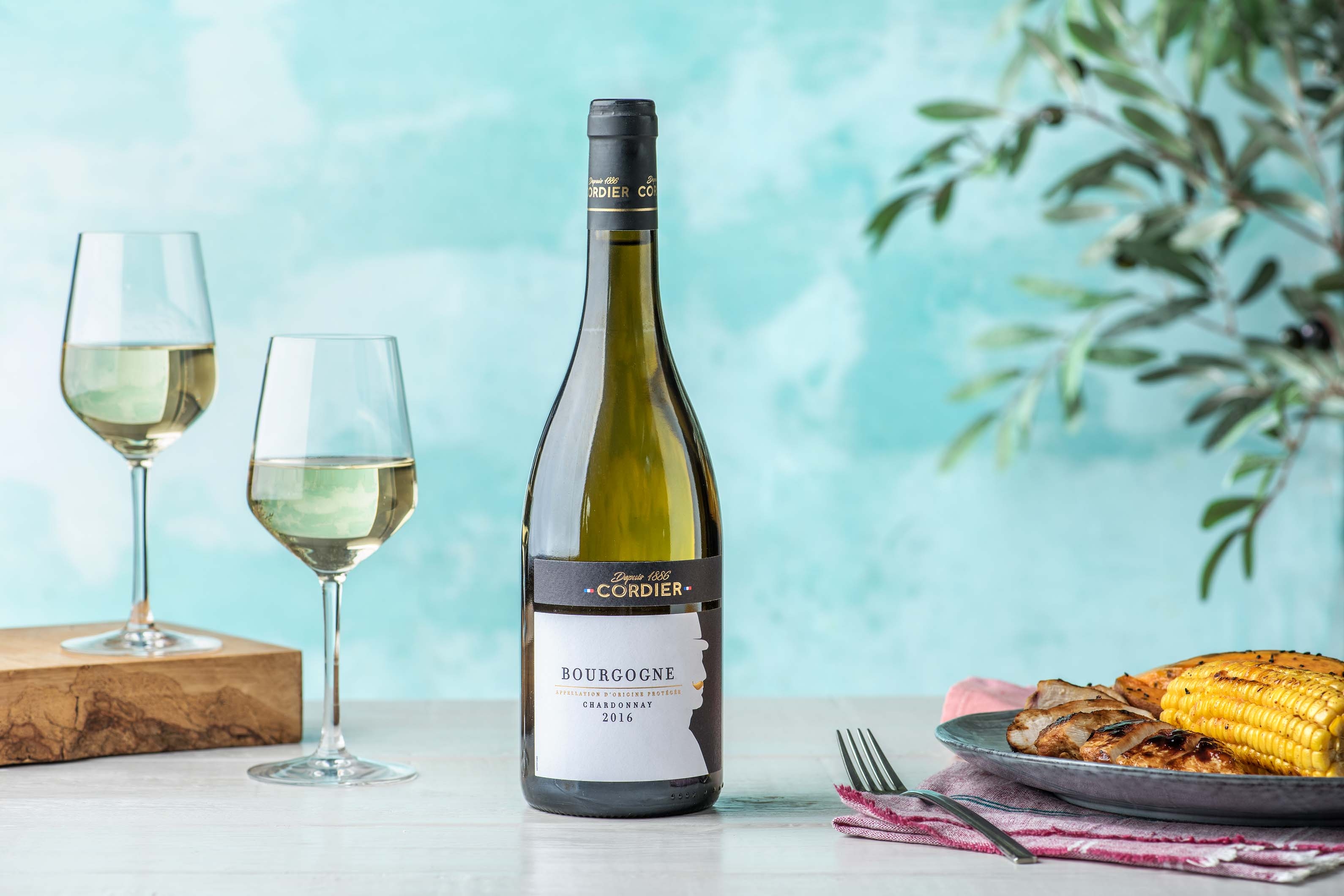 Wijn: Cordier Bourgogne chardonnay (wijn)