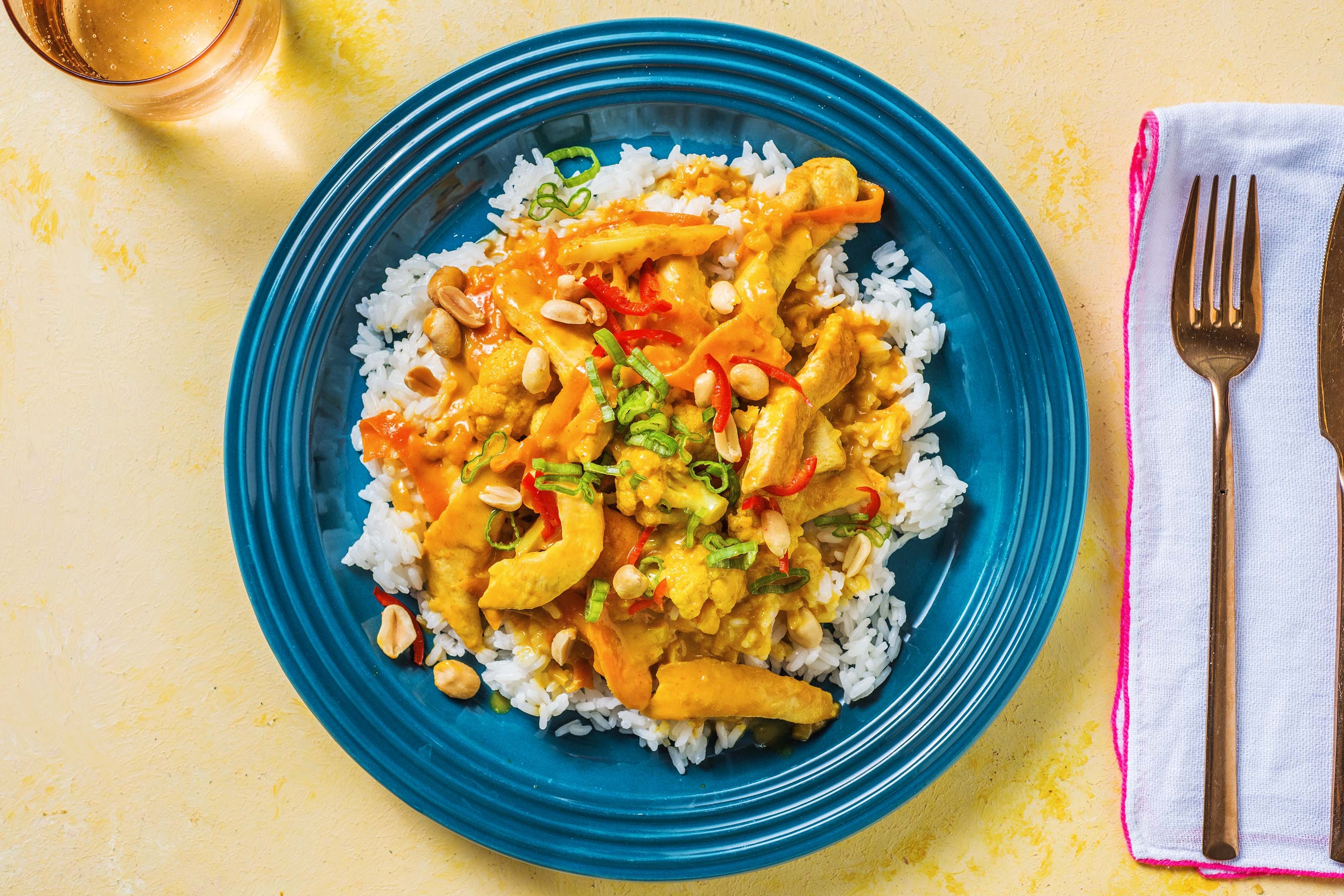 Fruchtig-Süsses Hähnchencurry