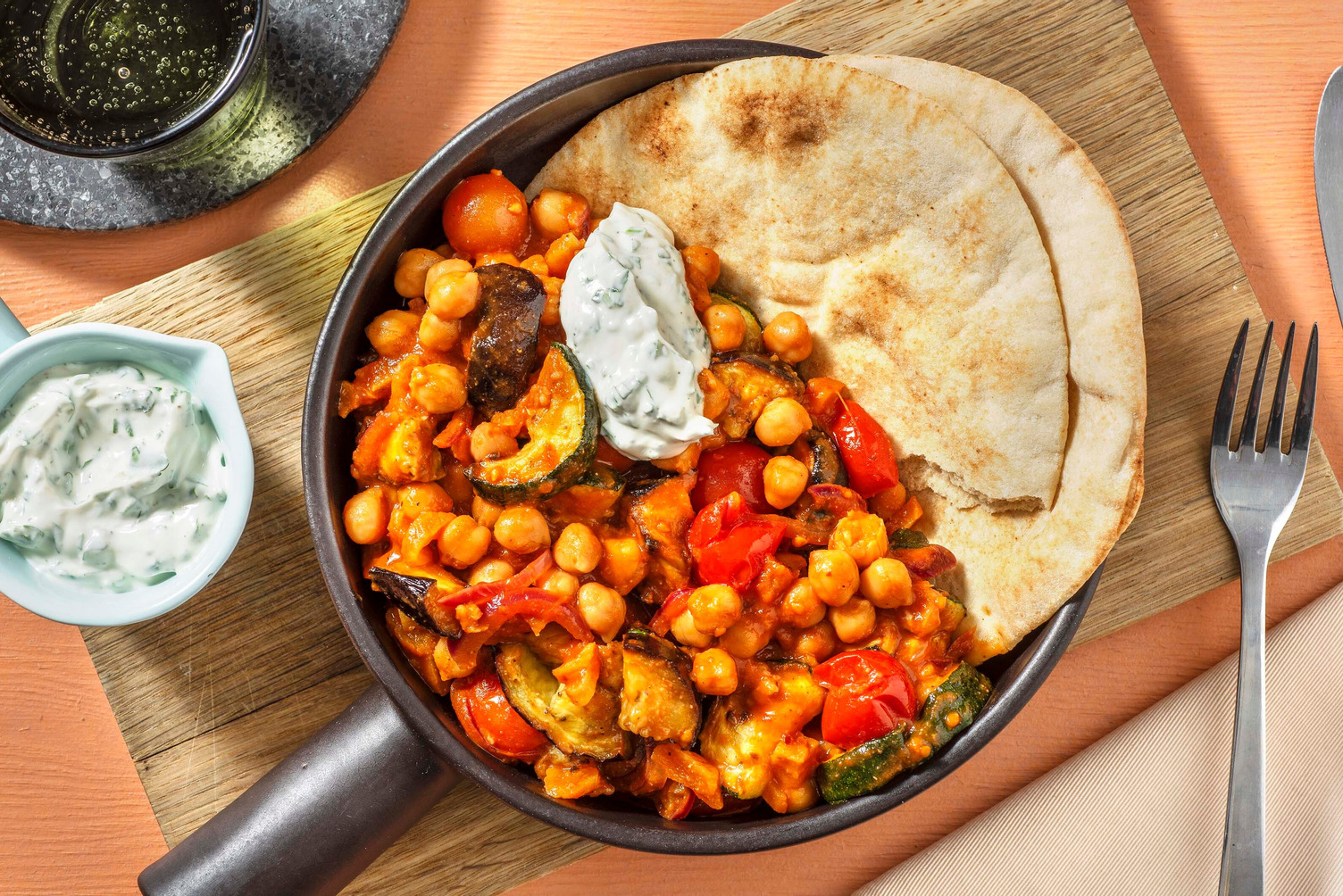 Fruchtige Tajine mit Aubergine und Aprikose