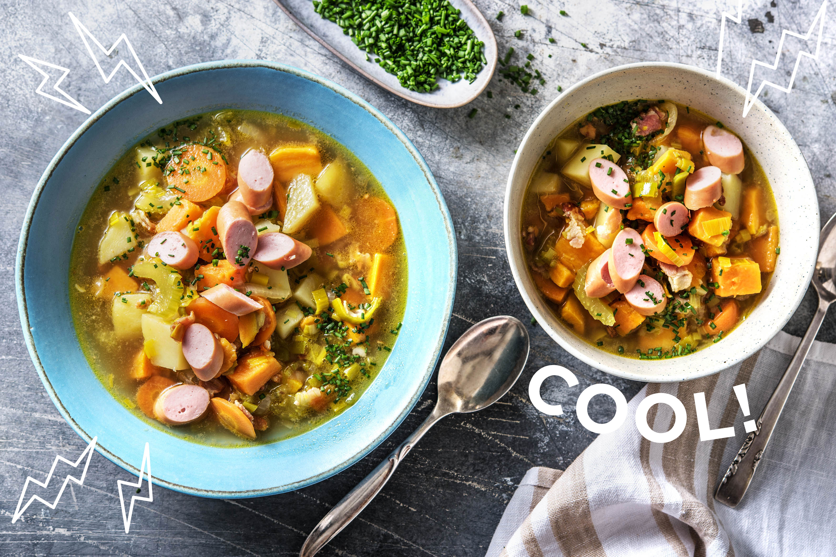 Frühlingshafter Kartoffeleintopf