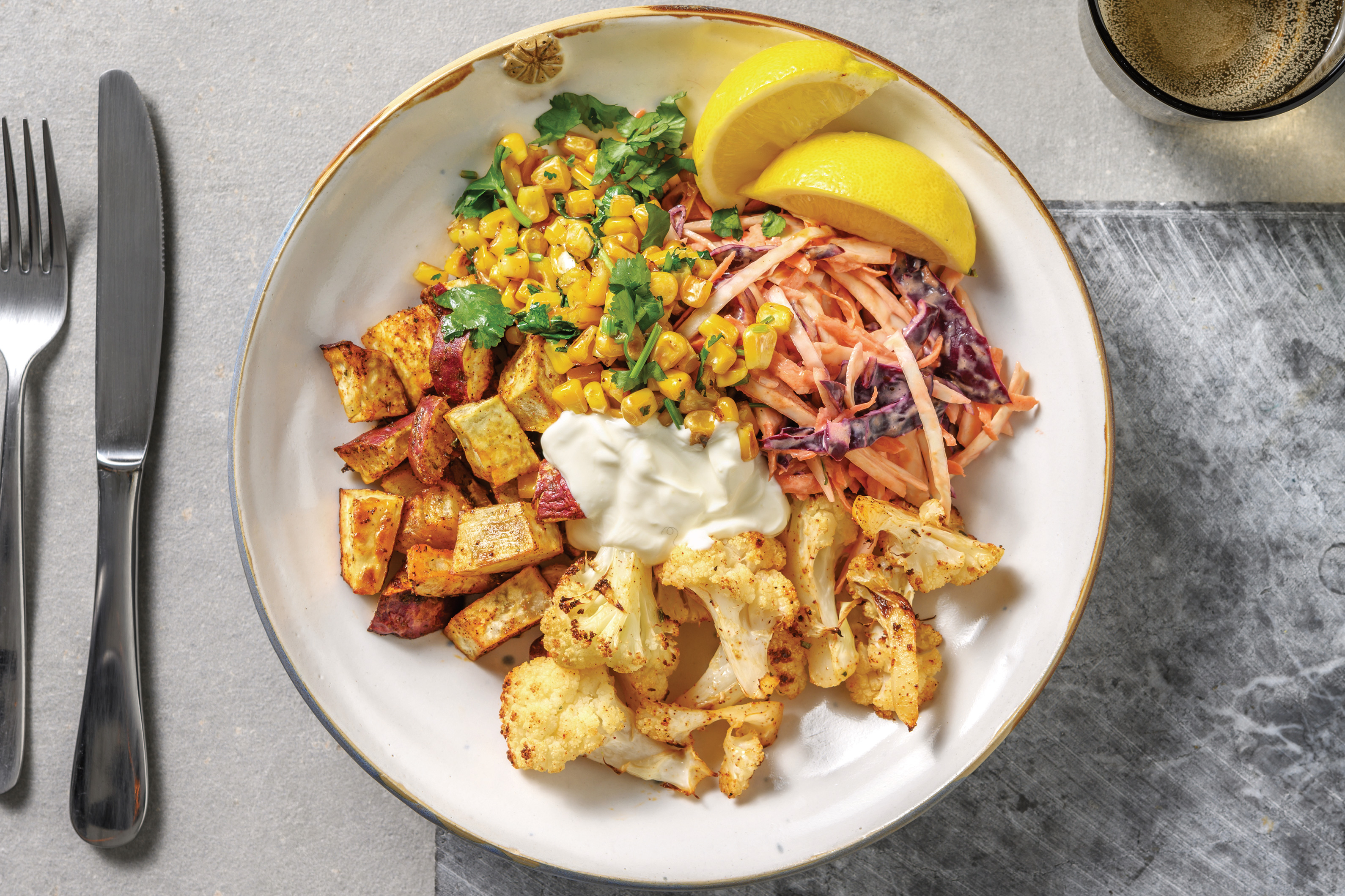 Louisiana Spiced Cauliflower & Kumara Bowl