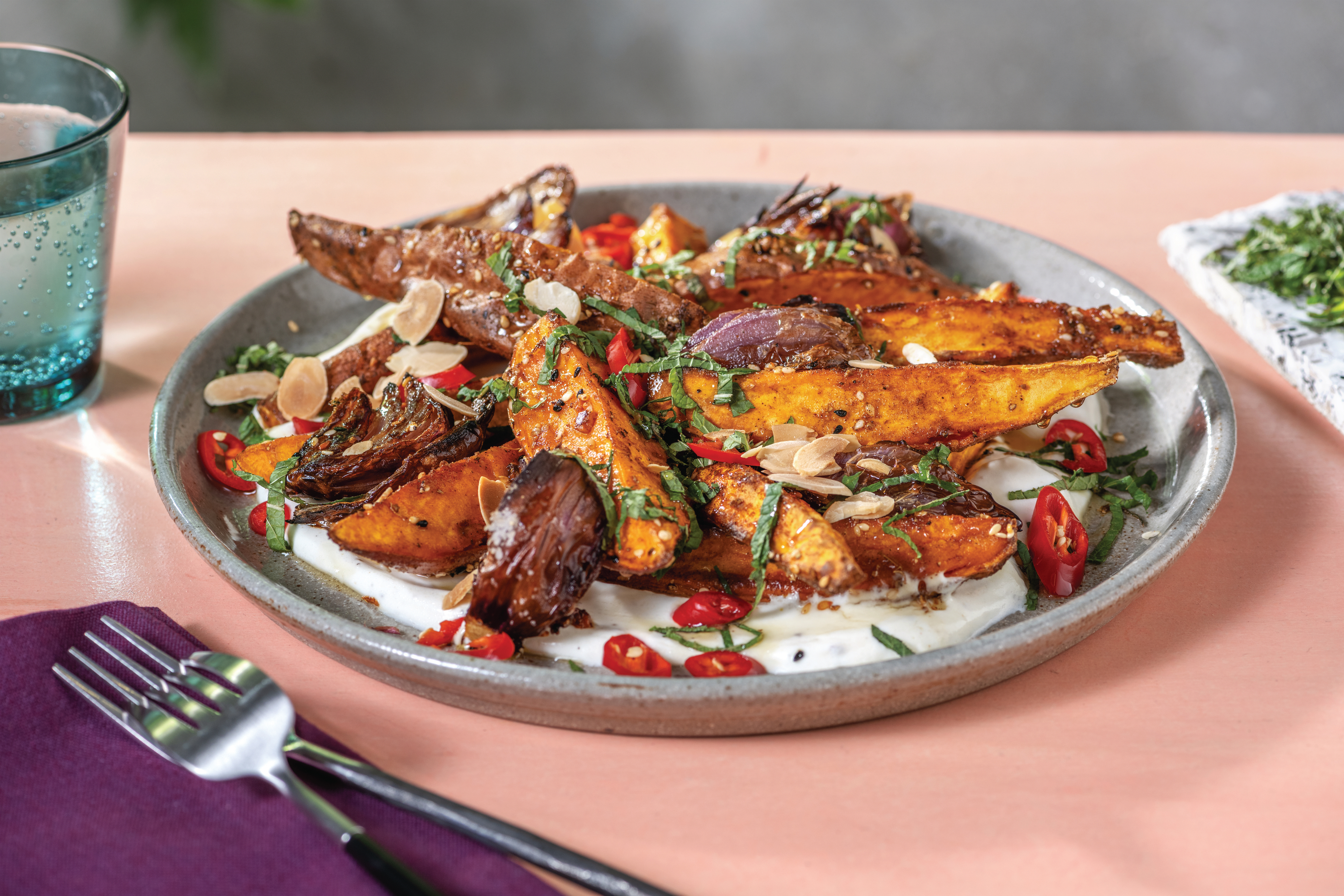 Dukkah Roasted Sweet Potato