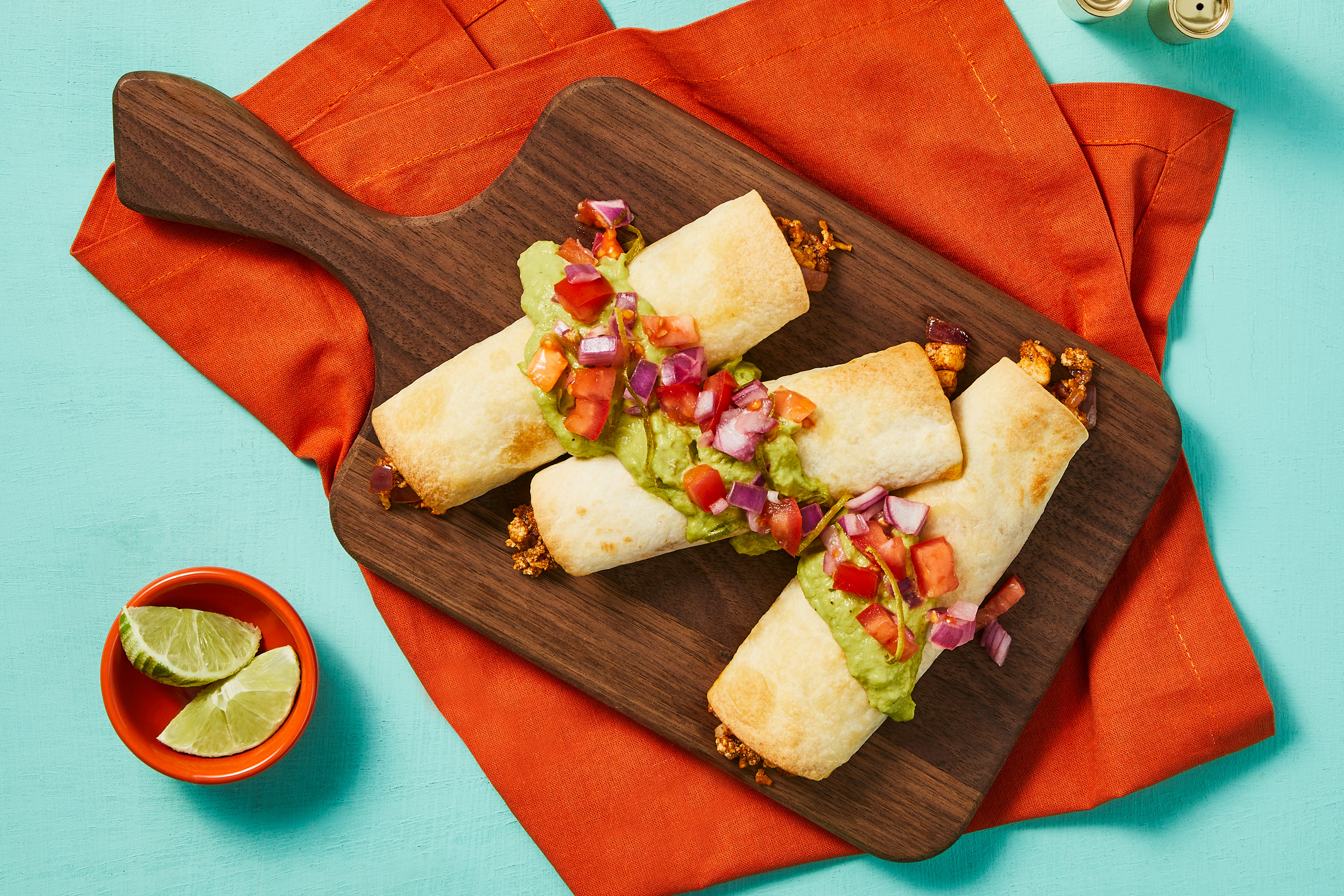 Fully-Loaded Tofu Taquitos