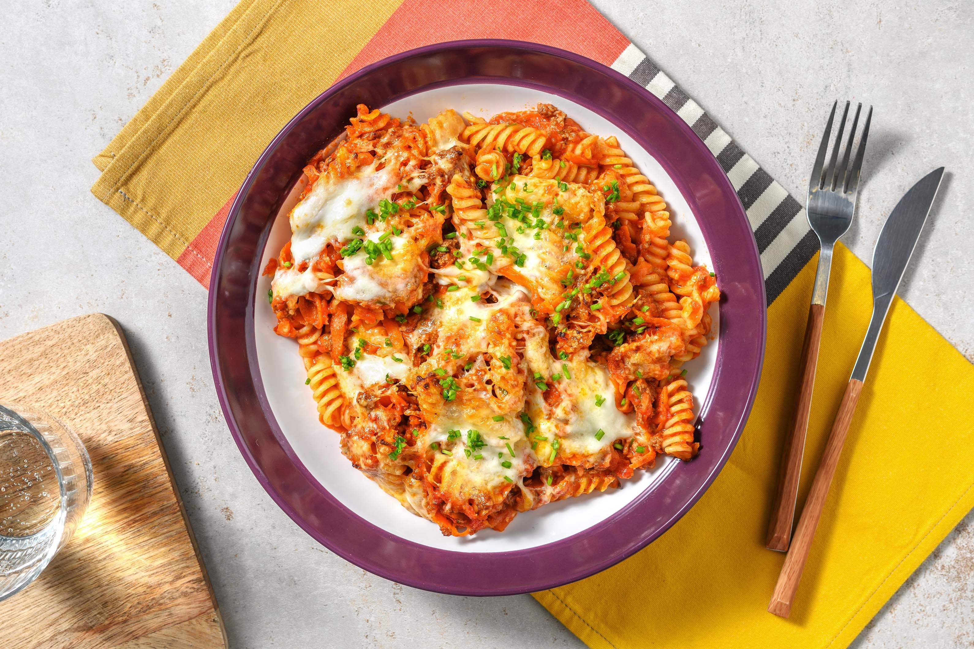 Fusilli Ragu Al Forno