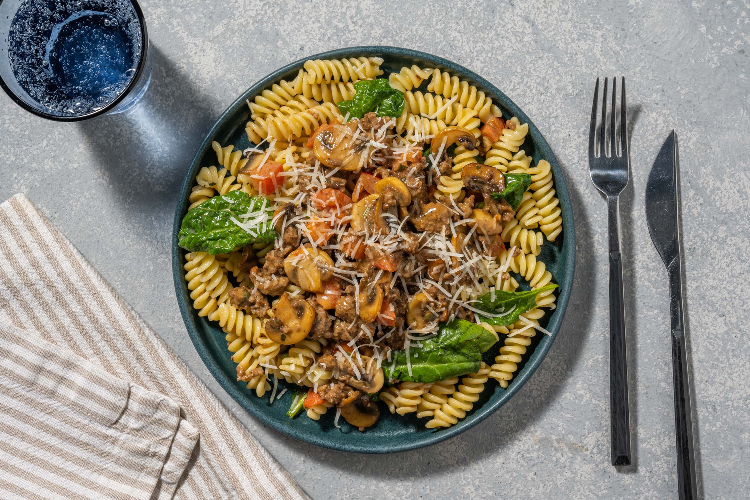 Beefy Mushroom Fusilli